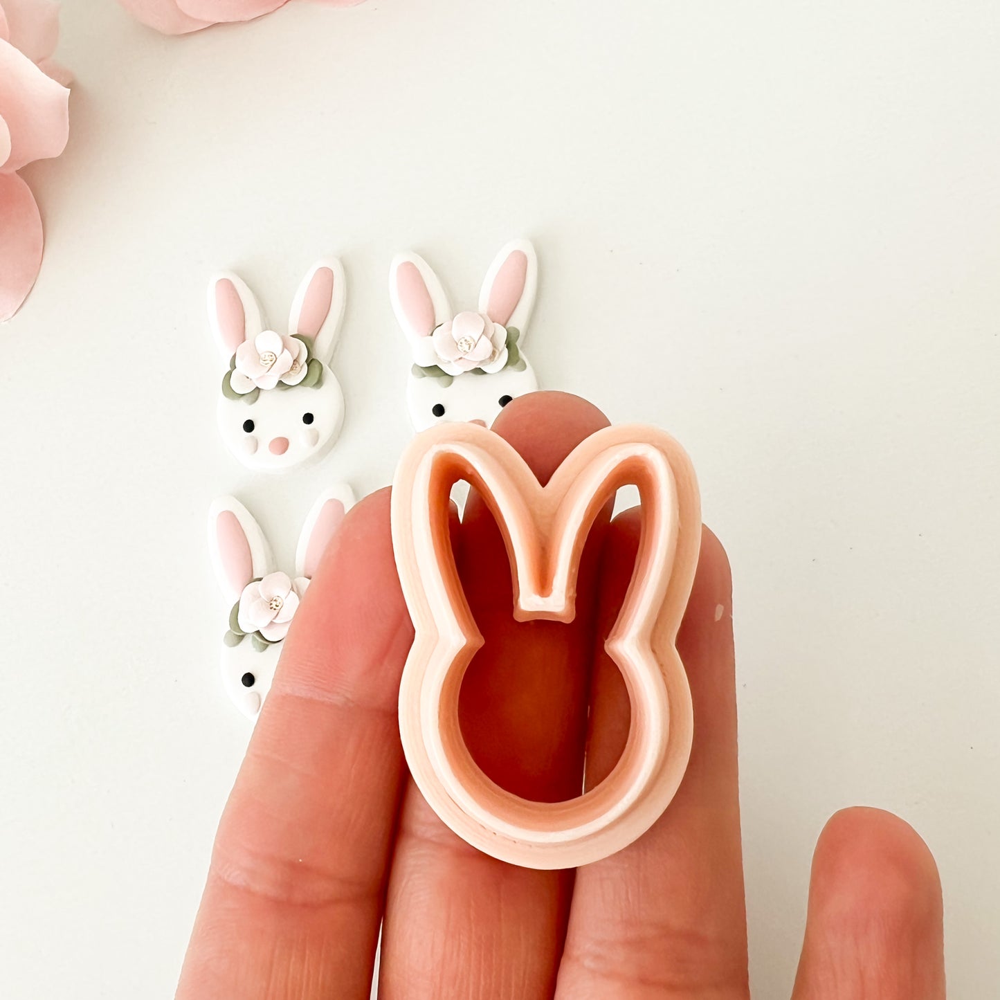 Bunny Head Clay Cutter | Bunny Head Polymer Clay Cutter for DIY Easter Earrings Cute-Themed Jewelry and Handmade Bunny Accessories