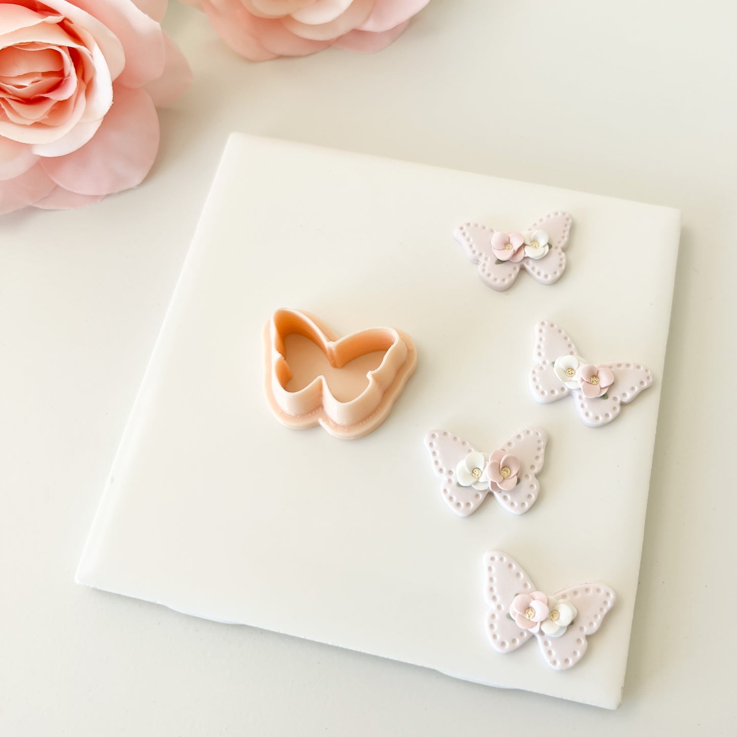 Butterfly No. 1 Clay Cutter | Butterfly No. 1 Polymer Clay Cutter for DIY Nature Earrings Butterfly-Themed Jewelry and Handmade Elegant Accessories