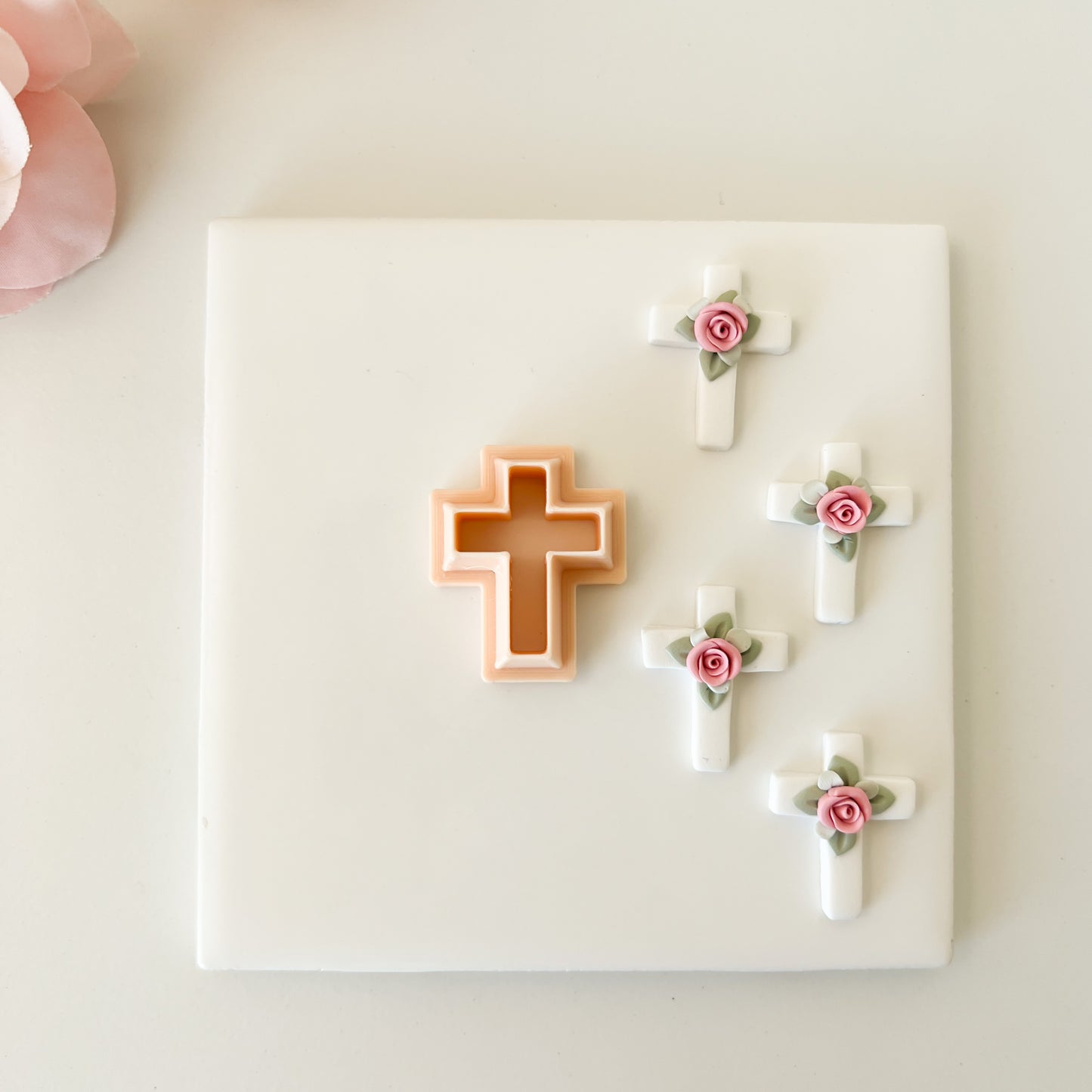 Cross Clay Cutter | Cross Polymer Clay Cutter for DIY Spiritual Earrings Faith-Themed Jewelry and Handmade Religious Accessories