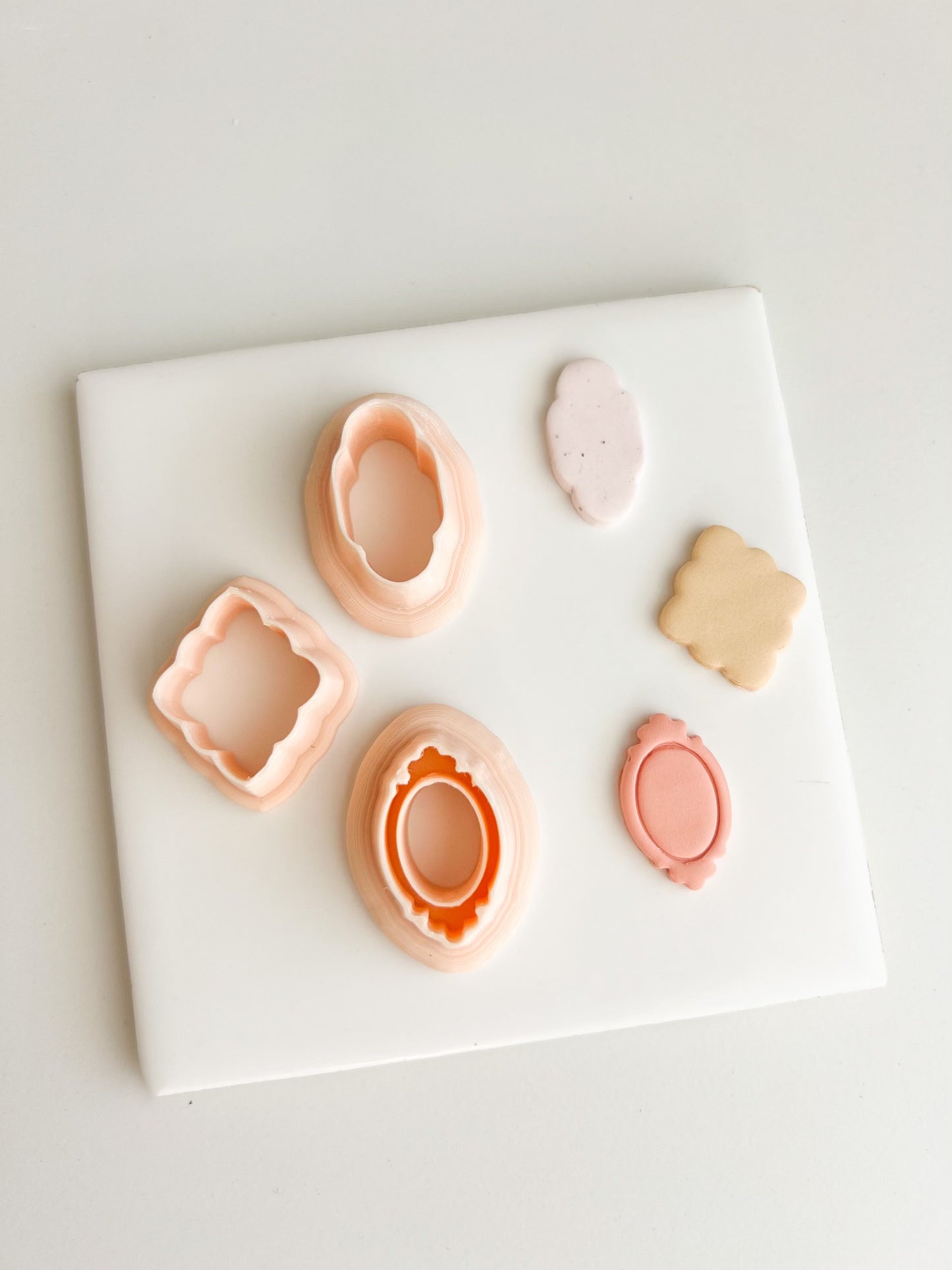 Elegant Shape Trio Clay Cutter | Elegant Shape Trio Polymer Clay Cutter for DIY Minimalist Earrings Geometric-Themed Jewelry and Handmade Modern Accessories