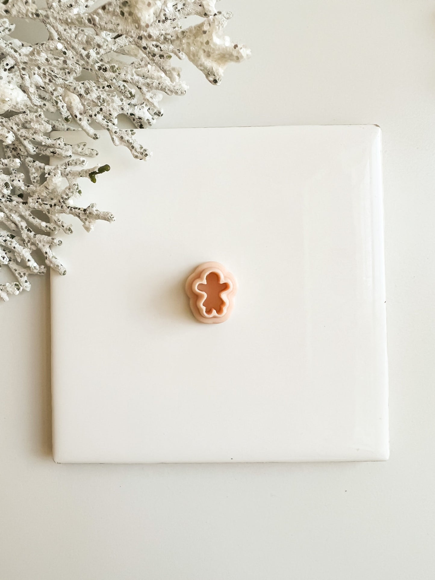 Gingerbread Woman Clay Cutter | Gingerbread Woman Polymer Clay Cutter for Christmas Earrings DIY Holiday Jewelry and Festive Baking Crafts
