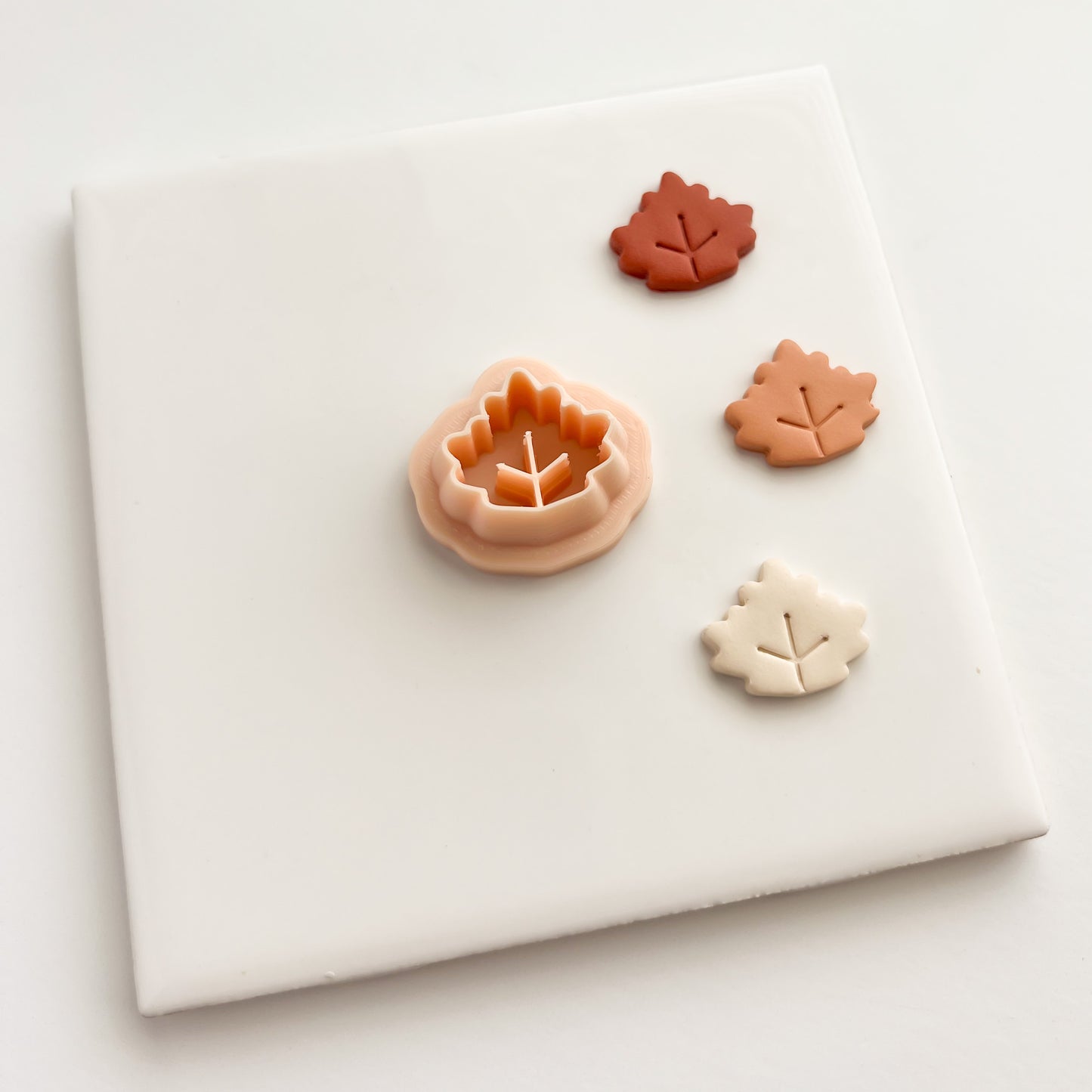 Maple Leaf No. 2 Clay Cutter | Fall Maple Leaf Polymer Clay Cutter for Earrings DIY Autumn Crafts Handmade Jewelry Making