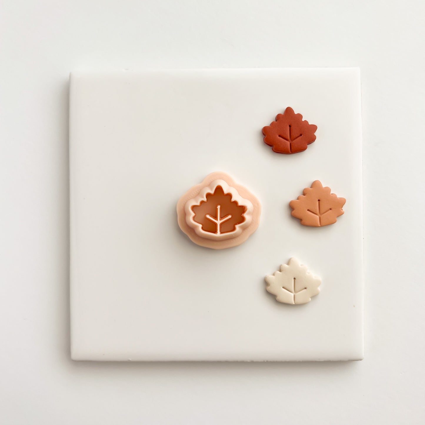 Maple Leaf No. 2 Clay Cutter | Fall Maple Leaf Polymer Clay Cutter for Earrings DIY Autumn Crafts Handmade Jewelry Making