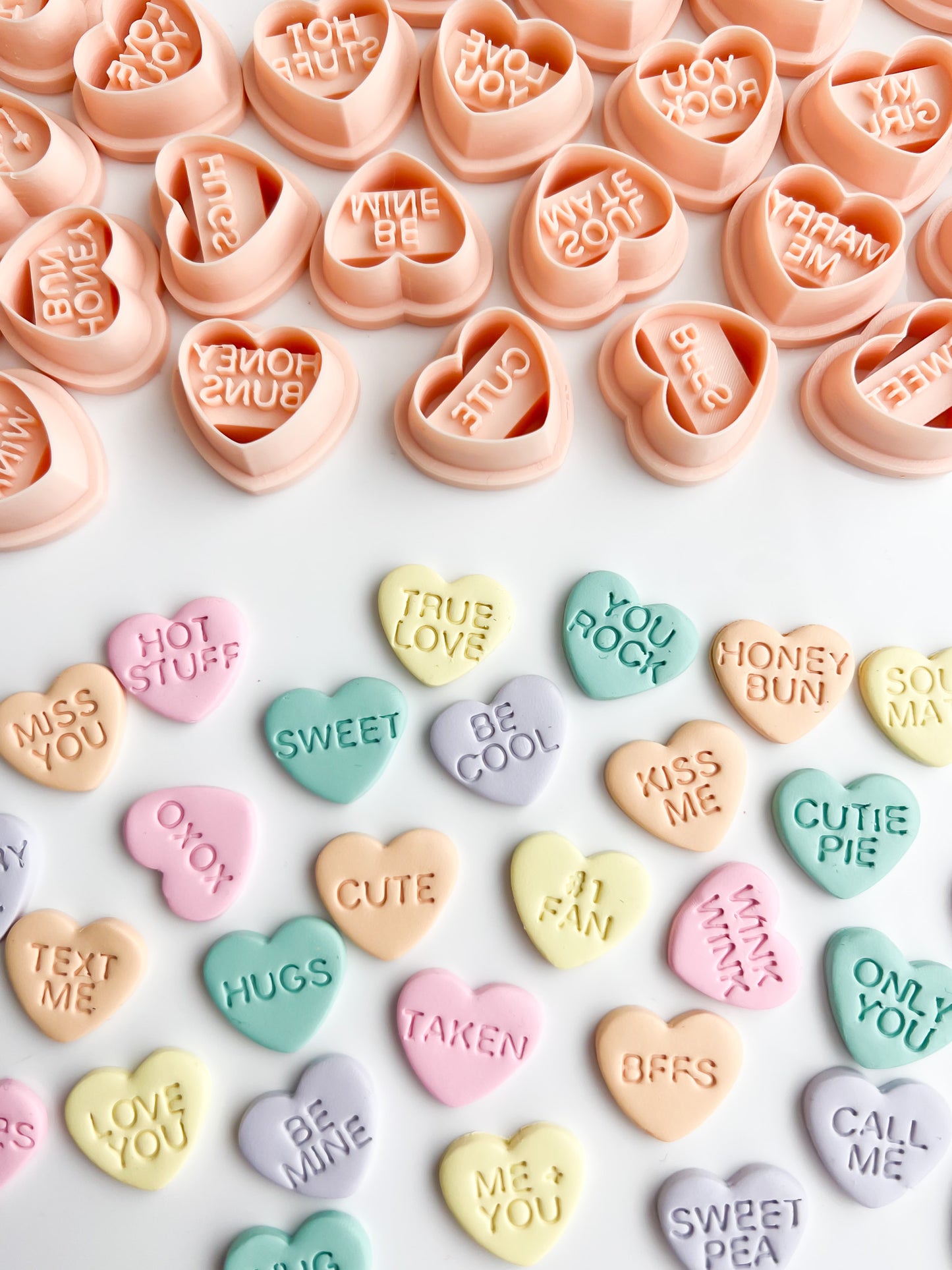 Valentine Sweethearts - Clay Cutter | Valentine Sweethearts Polymer Clay Cutter for DIY Love Earrings Romantic-Themed Jewelry and Handmade Cute Accessories