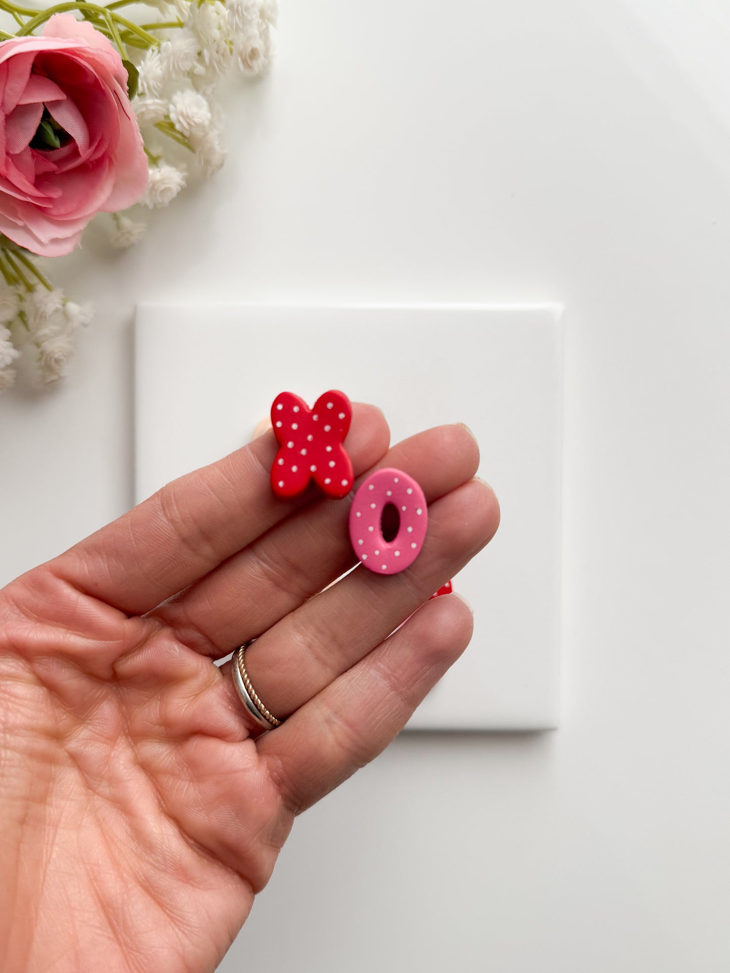 XO Valentine Letters No. 2 Clay Cutter | XO Valentine Letters No. 2 Polymer Clay Cutter for DIY Love Earrings Romantic Jewelry and Handmade Valentine's Accessories