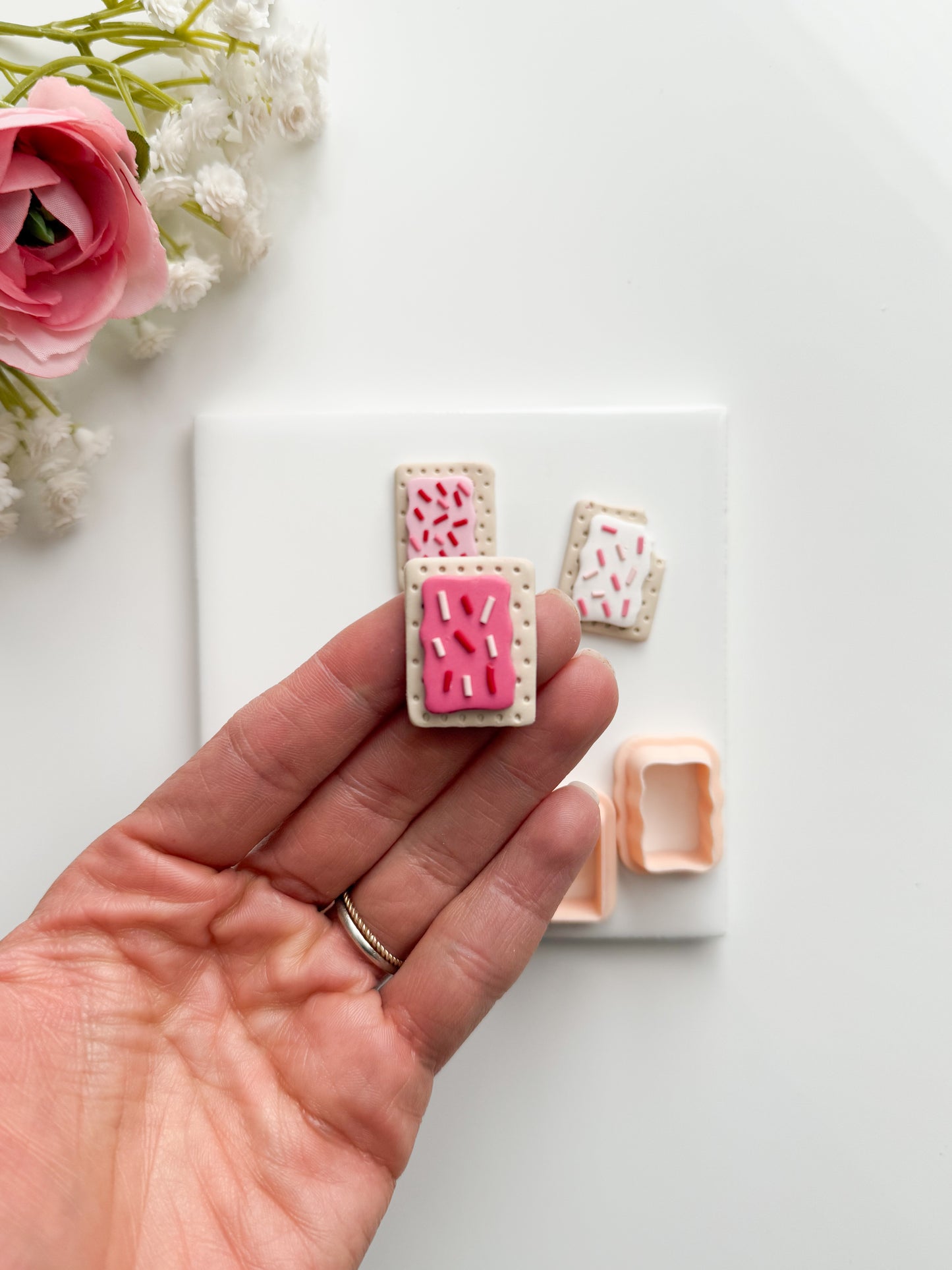 Basic Poptart Builder Clay Cutter | Basic Poptart Builder Polymer Clay Cutter for DIY Food Earrings Bakery-Themed Jewelry and Handmade Cute Accessories