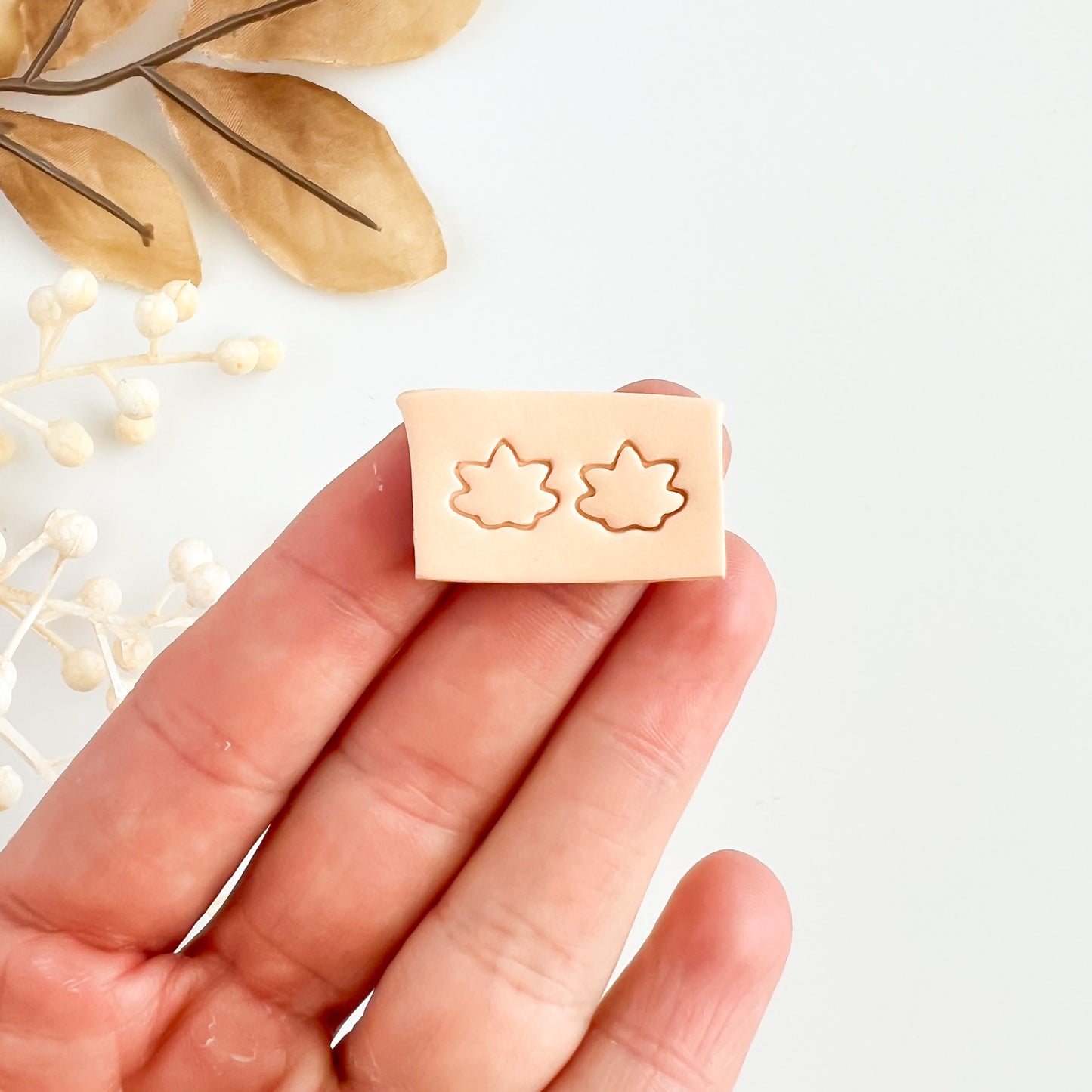 Micro Maple Leaf Clay Cutter | Small Maple Leaf Polymer Clay Cutter for DIY Fall Earrings Autumn Jewelry Making Handmade Clay Crafts