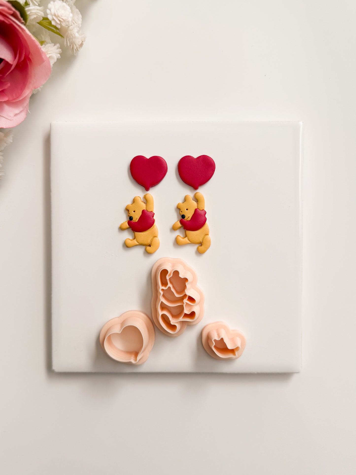 Honey Bear No. 2 Clay Cutter | Honey Bear No. 2 Polymer Clay Cutter for DIY Cute Earrings Animal-Themed Jewelry and Handmade Accessories