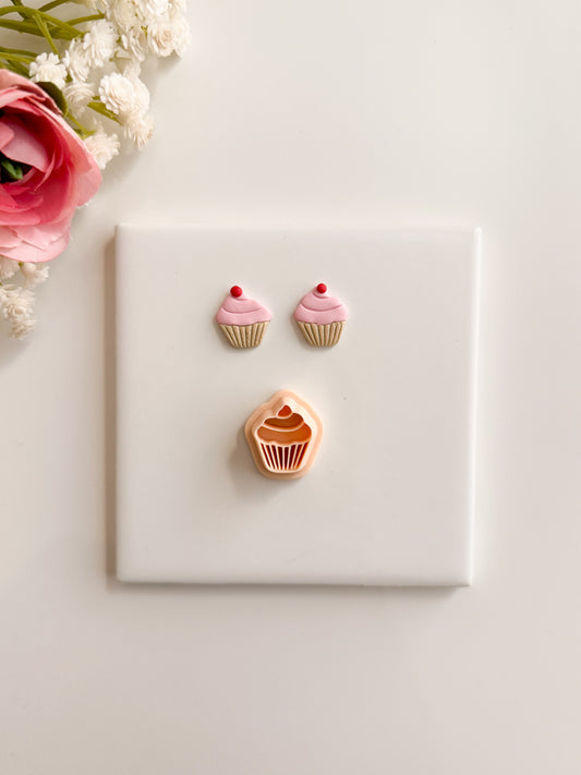 Cupcake No. 7 Clay Cutter | Cupcake No. 7 Polymer Clay Cutter for DIY Cute Earrings Food-Themed Jewelry and Handmade Fun Accessories