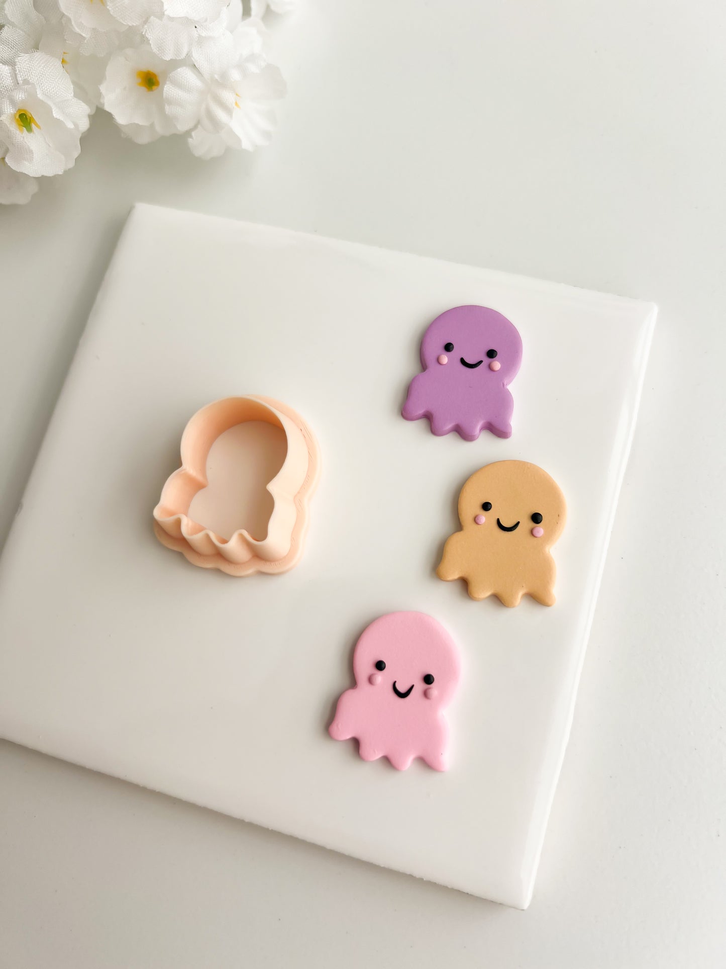 Octopus No. 2 Clay Cutter | Octopus No. 2 Polymer Clay Cutter for DIY Sea-Themed Earrings Coastal Jewelry and Handmade Ocean Accessories