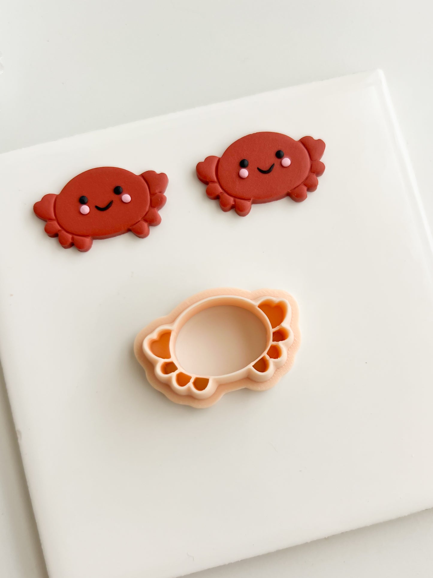 Crab No. 2 Clay Cutter | Crab No. 2 Polymer Clay Cutter for DIY Coastal Earrings Sea-Themed Jewelry and Handmade Summer Accessories