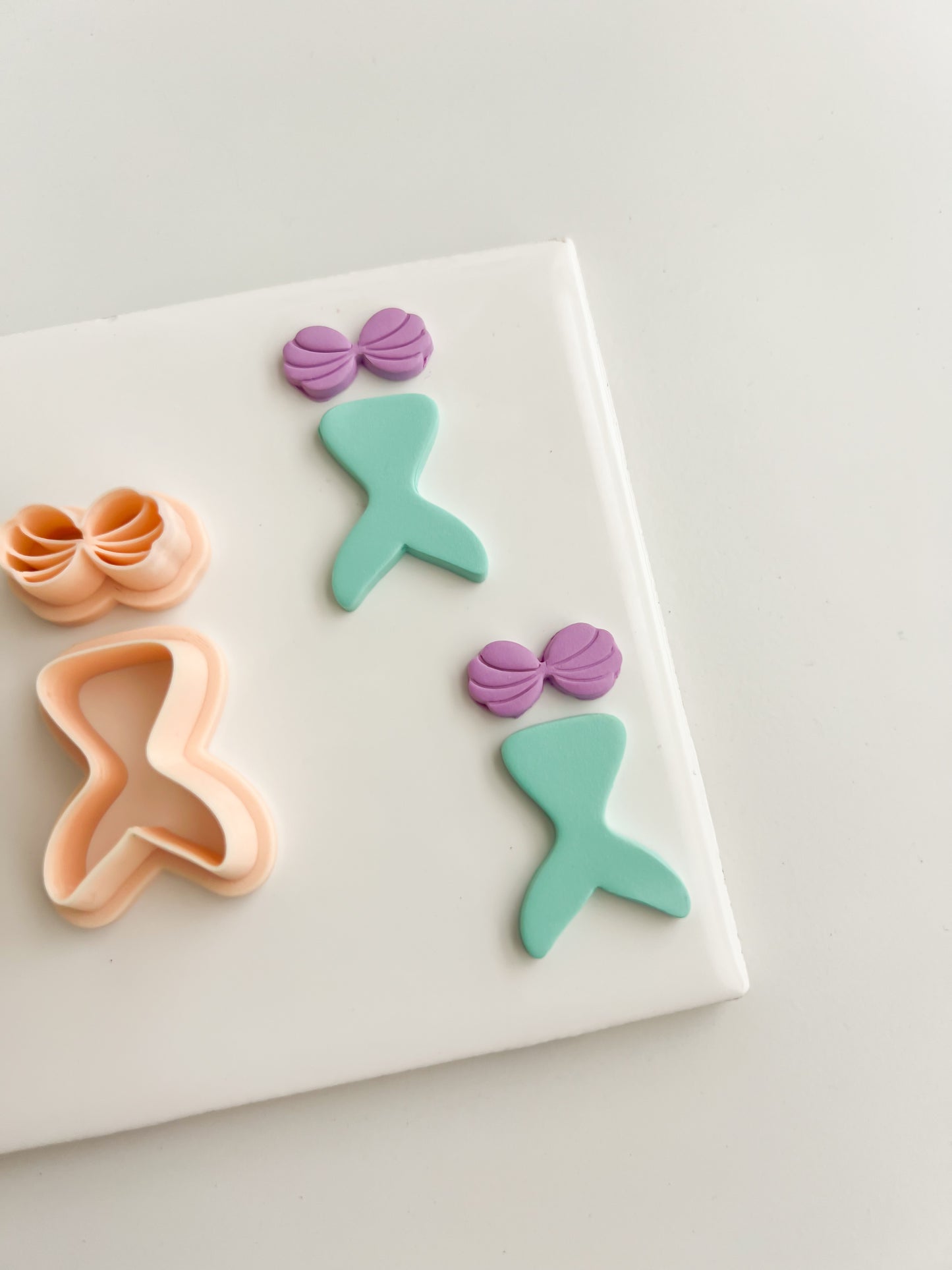 Mermaid Two Part Clay Cutter | Mermaid Two Part Polymer Clay Cutter for DIY Ocean Earrings Fantasy Jewelry and Handmade Magical Accessories