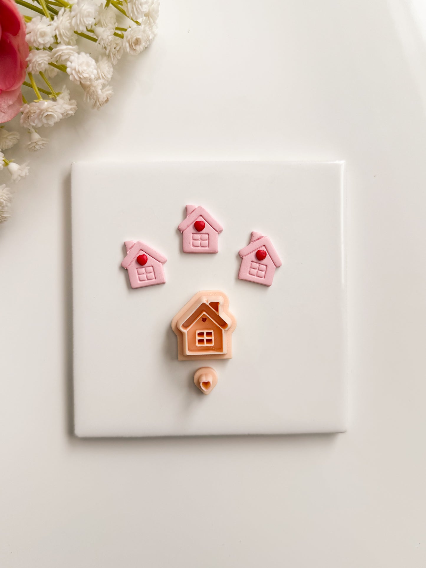 Gingerbread House No. 5 Clay Cutter | Gingerbread House No. 5 Polymer Clay Cutter for DIY Christmas Earrings Cookie-Themed Jewelry and Handmade Holiday Accessories
