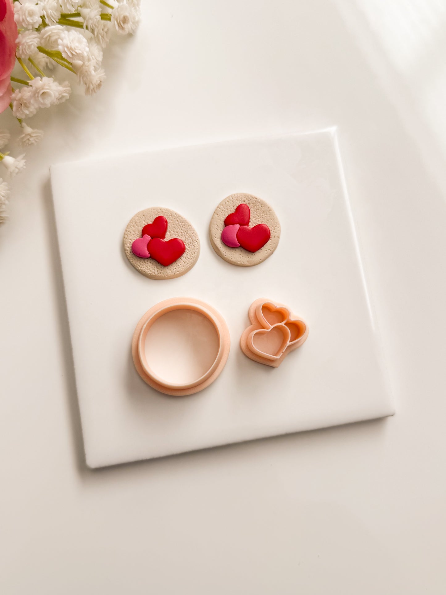 Pillsbury Valentine Cookie Clay Cutter | Pillsbury Valentine Cookie Polymer Clay Cutter for DIY Bakery Earrings Sweet Treat Jewelry and Handmade Valentine's Accessories