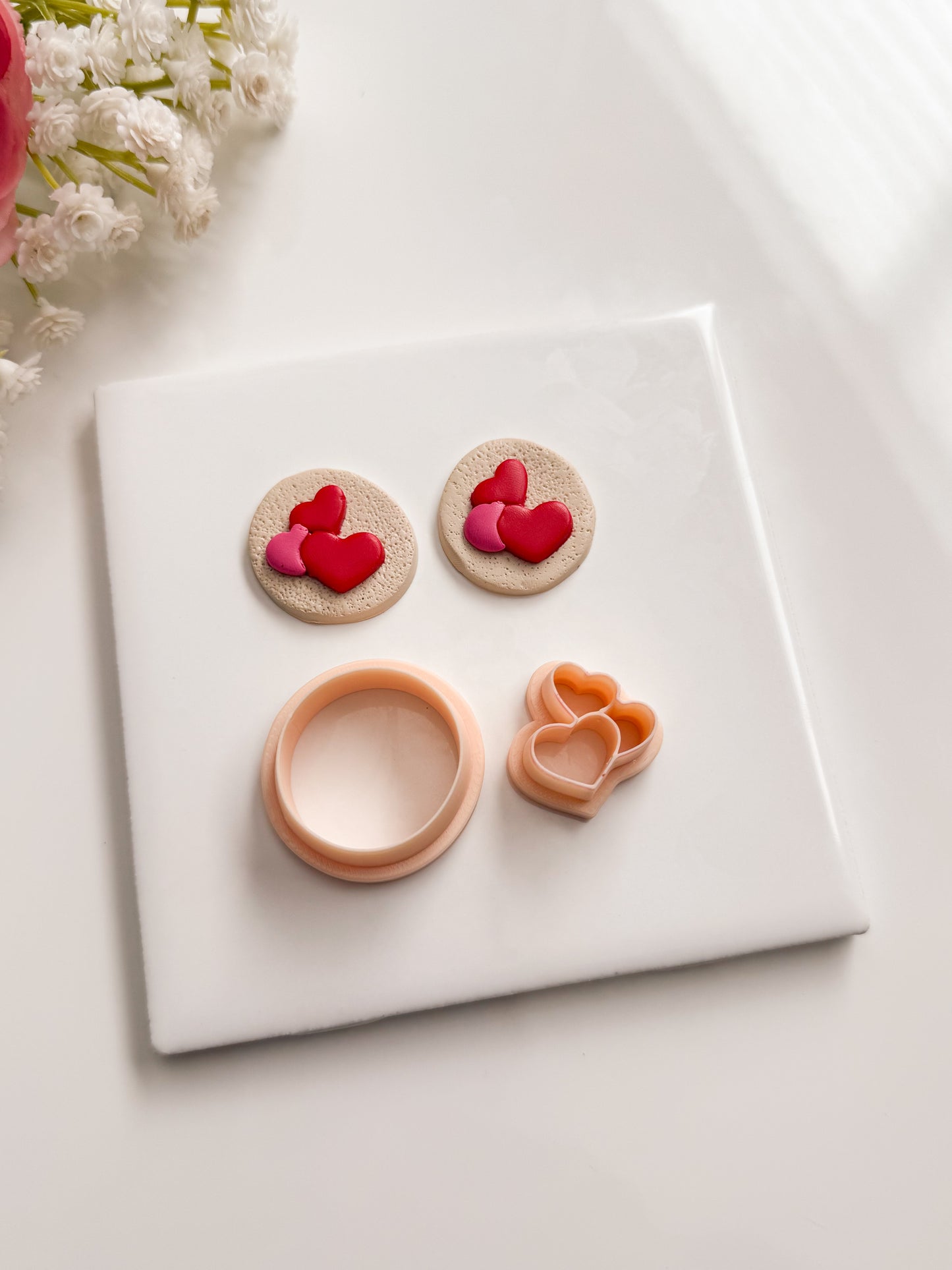 Pillsbury Valentine Cookie Clay Cutter | Pillsbury Valentine Cookie Polymer Clay Cutter for DIY Bakery Earrings Sweet Treat Jewelry and Handmade Valentine's Accessories