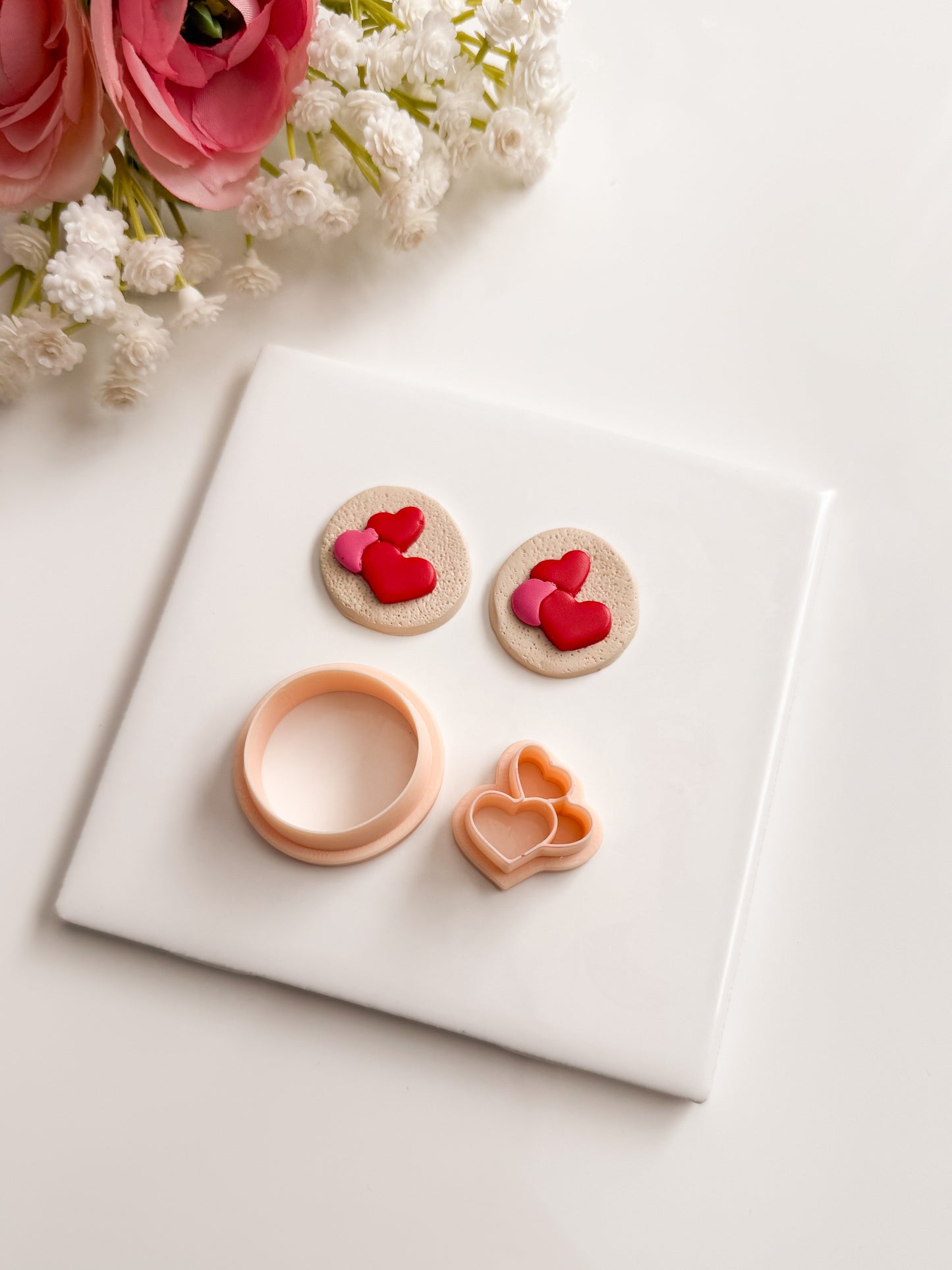 Pillsbury Valentine Cookie Clay Cutter | Pillsbury Valentine Cookie Polymer Clay Cutter for DIY Bakery Earrings Sweet Treat Jewelry and Handmade Valentine's Accessories