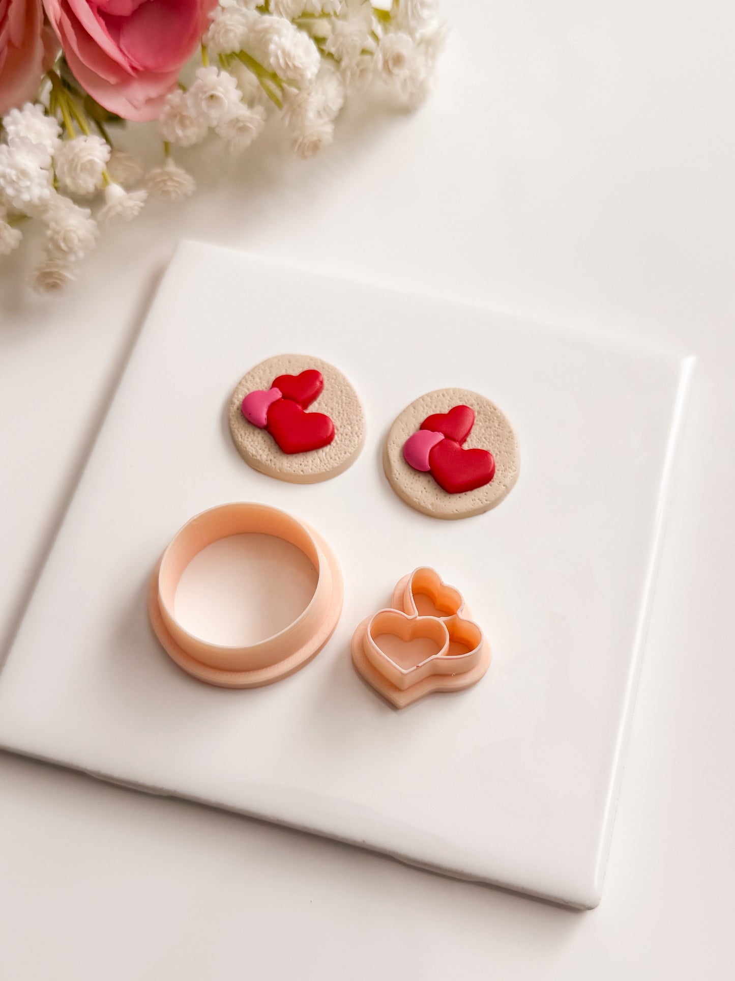 Pillsbury Valentine Cookie Clay Cutter | Pillsbury Valentine Cookie Polymer Clay Cutter for DIY Bakery Earrings Sweet Treat Jewelry and Handmade Valentine's Accessories