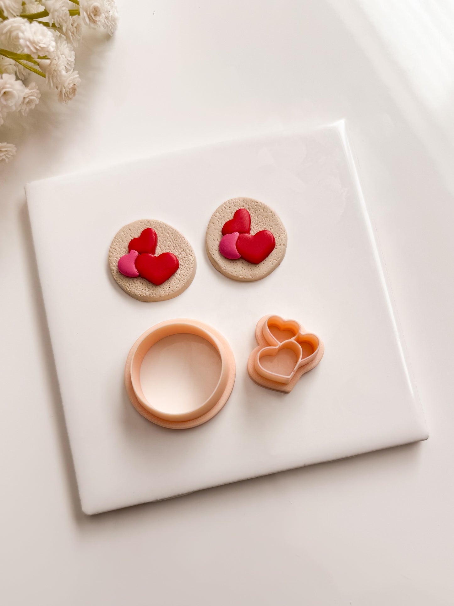 Pillsbury Valentine Cookie Clay Cutter | Pillsbury Valentine Cookie Polymer Clay Cutter for DIY Bakery Earrings Sweet Treat Jewelry and Handmade Valentine's Accessories