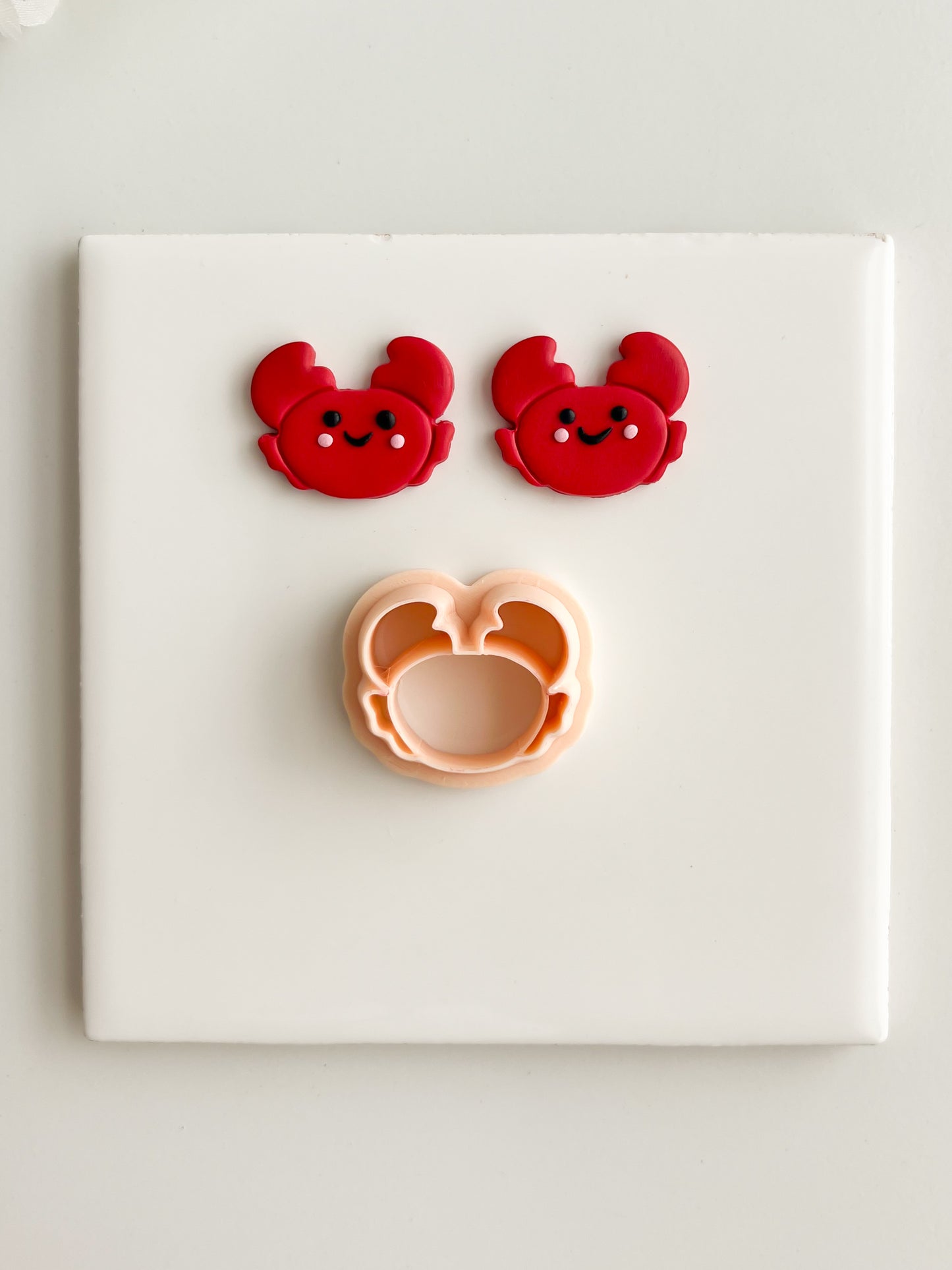 Crab No. 3 Clay Cutter | Crab No. 3 Polymer Clay Cutter for DIY Ocean Earrings Beach-Themed Jewelry and Handmade Summer Accessories