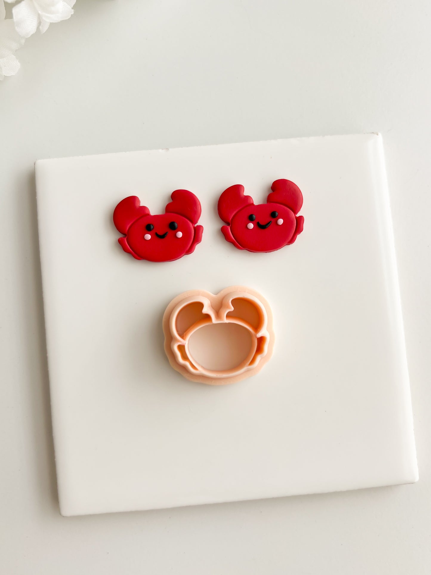Crab No. 3 Clay Cutter | Crab No. 3 Polymer Clay Cutter for DIY Ocean Earrings Beach-Themed Jewelry and Handmade Summer Accessories