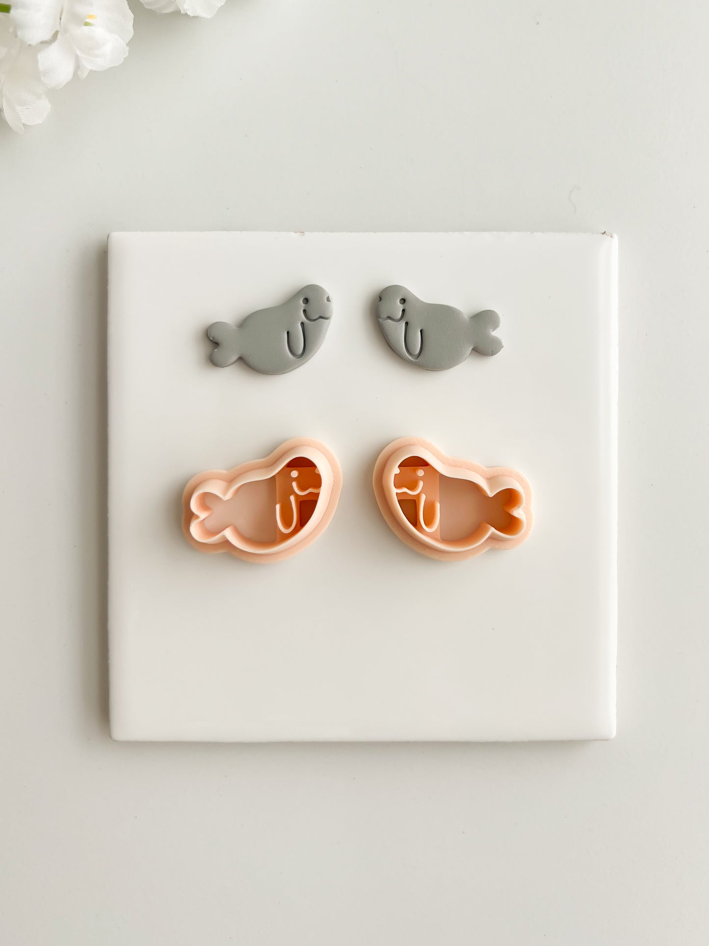 Walrus Clay Cutter | Walrus Polymer Clay Cutter for DIY Arctic Earrings Winter Jewelry and Handmade Animal Accessories