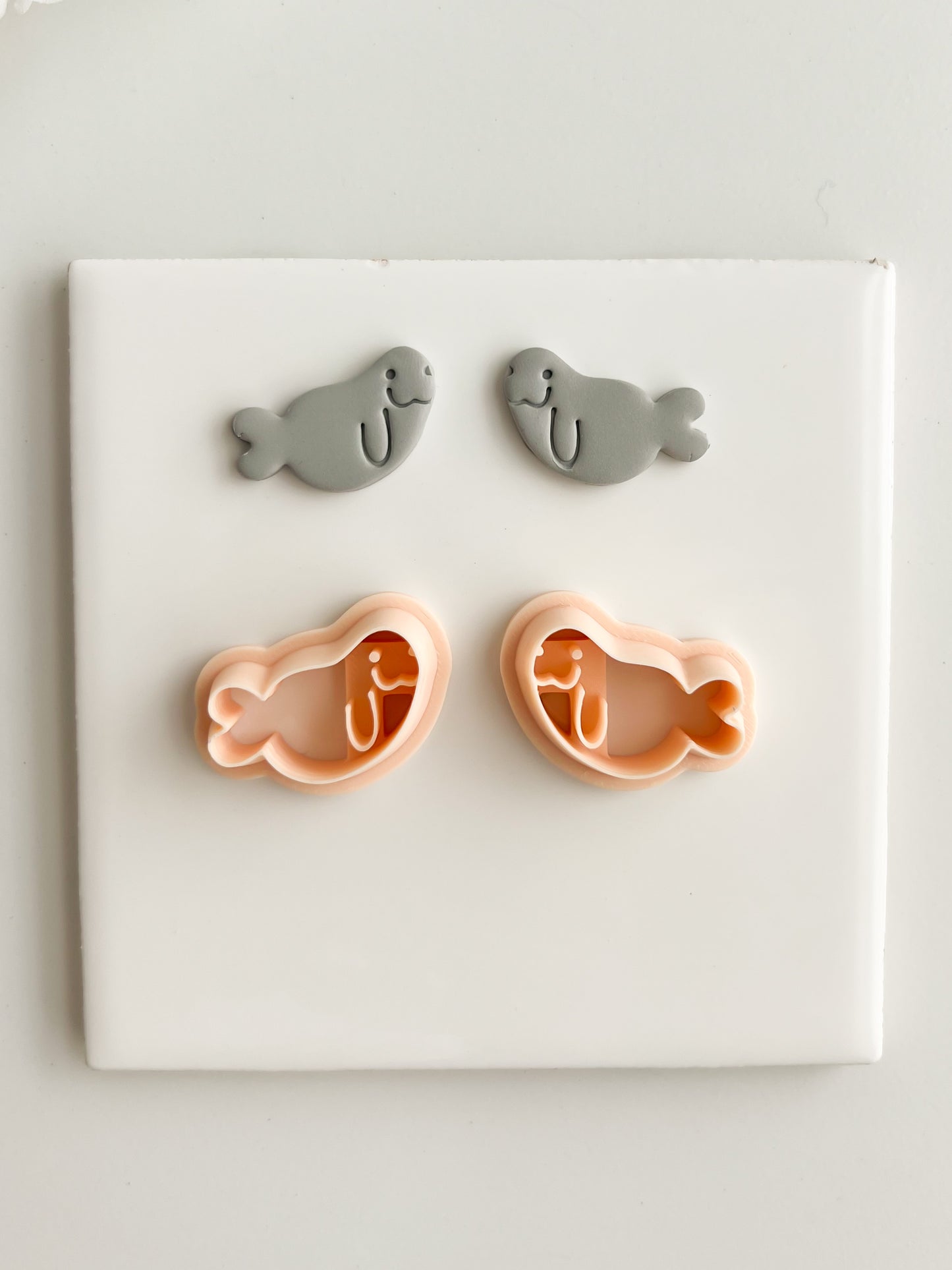 Walrus Clay Cutter | Walrus Polymer Clay Cutter for DIY Arctic Earrings Winter Jewelry and Handmade Animal Accessories