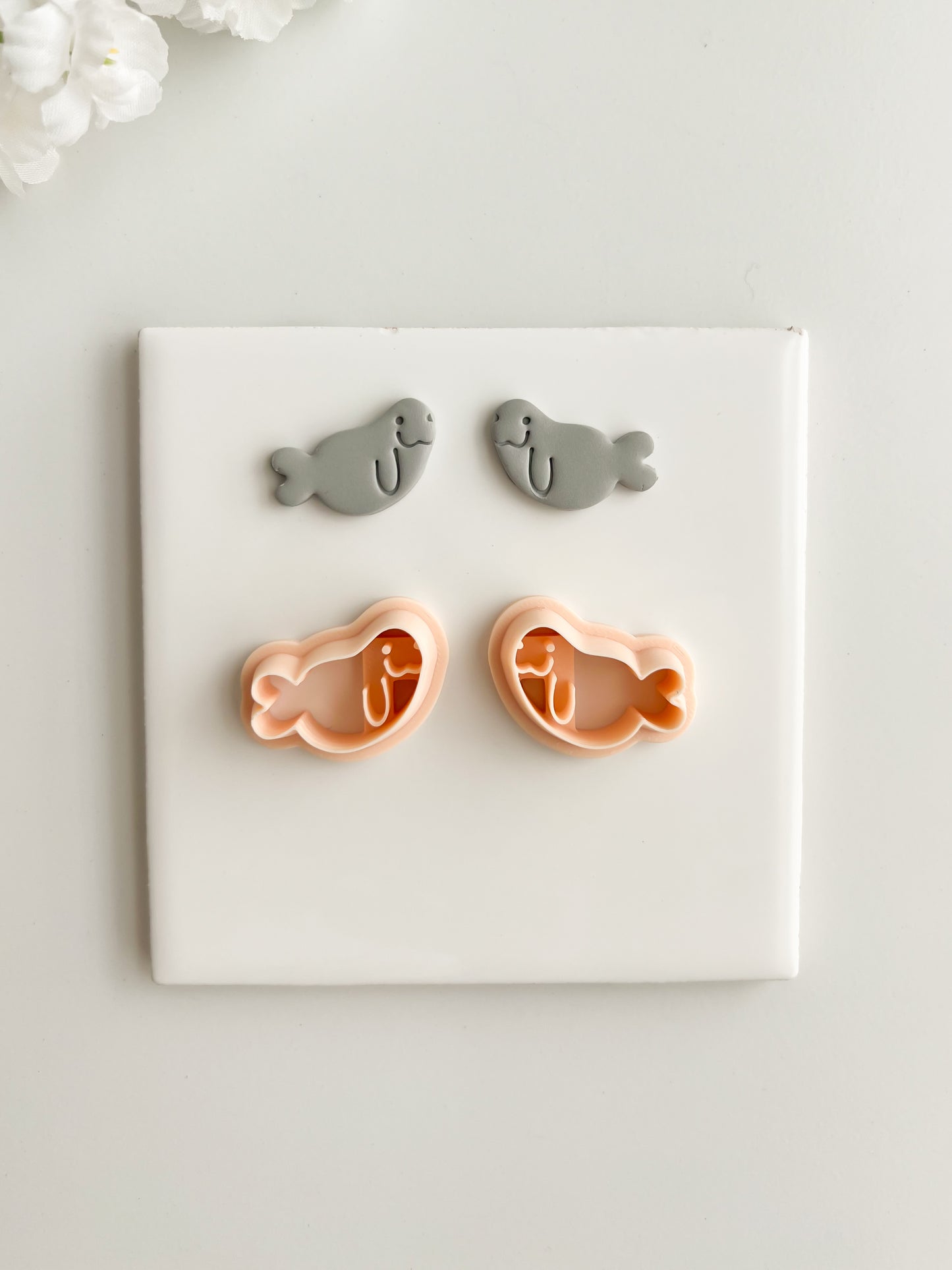 Walrus Clay Cutter | Walrus Polymer Clay Cutter for DIY Arctic Earrings Winter Jewelry and Handmade Animal Accessories