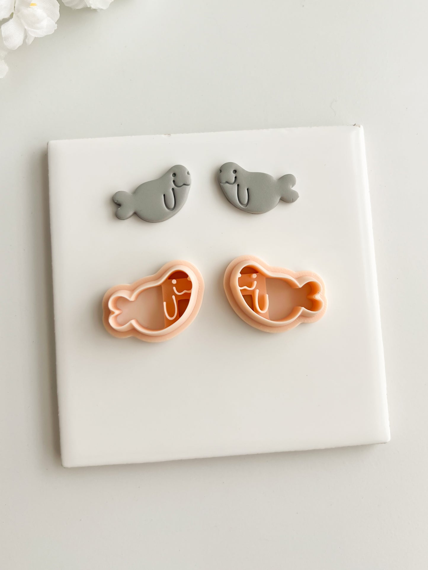 Walrus Clay Cutter | Walrus Polymer Clay Cutter for DIY Arctic Earrings Winter Jewelry and Handmade Animal Accessories