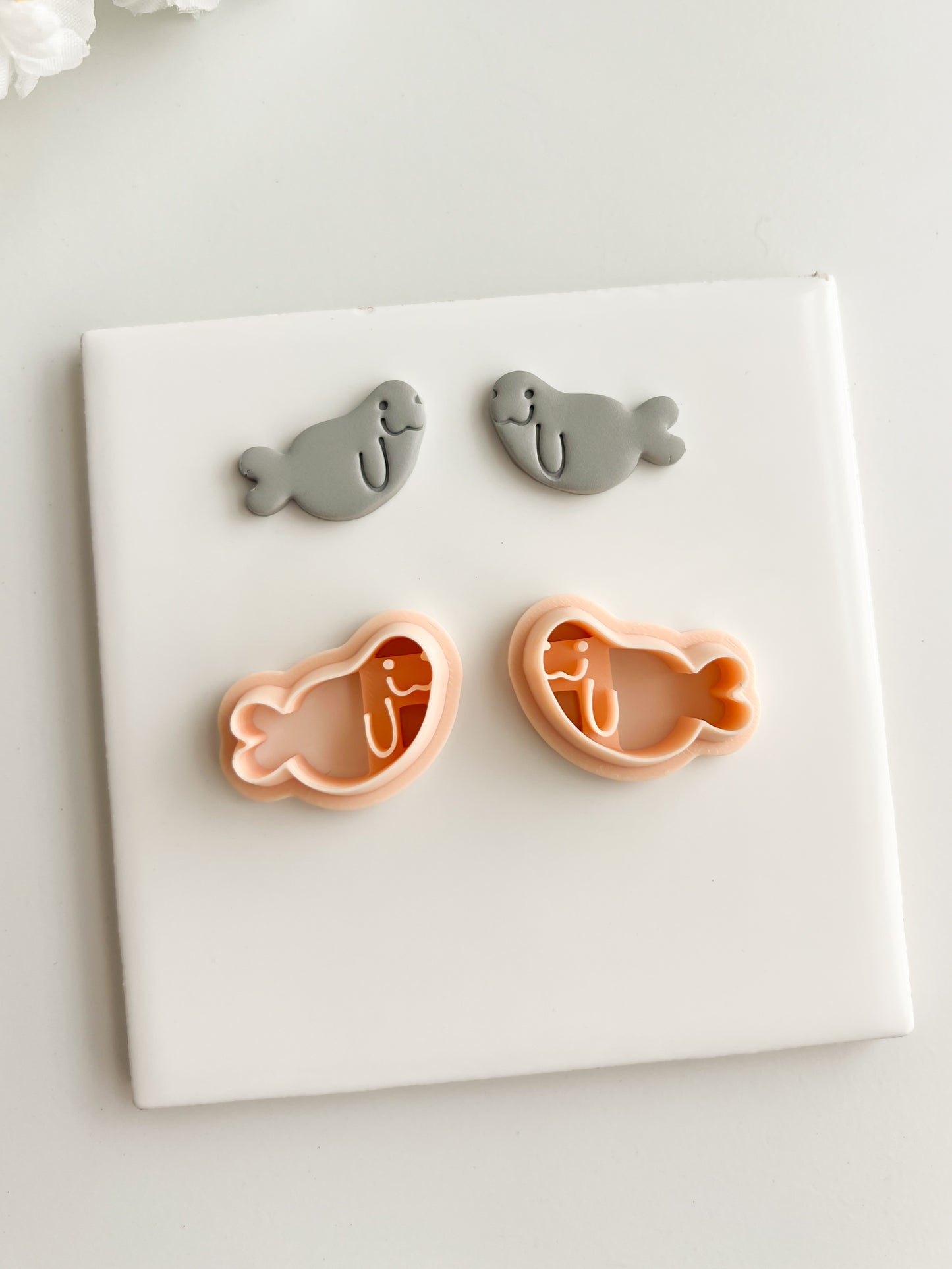 Walrus Clay Cutter | Walrus Polymer Clay Cutter for DIY Arctic Earrings Winter Jewelry and Handmade Animal Accessories