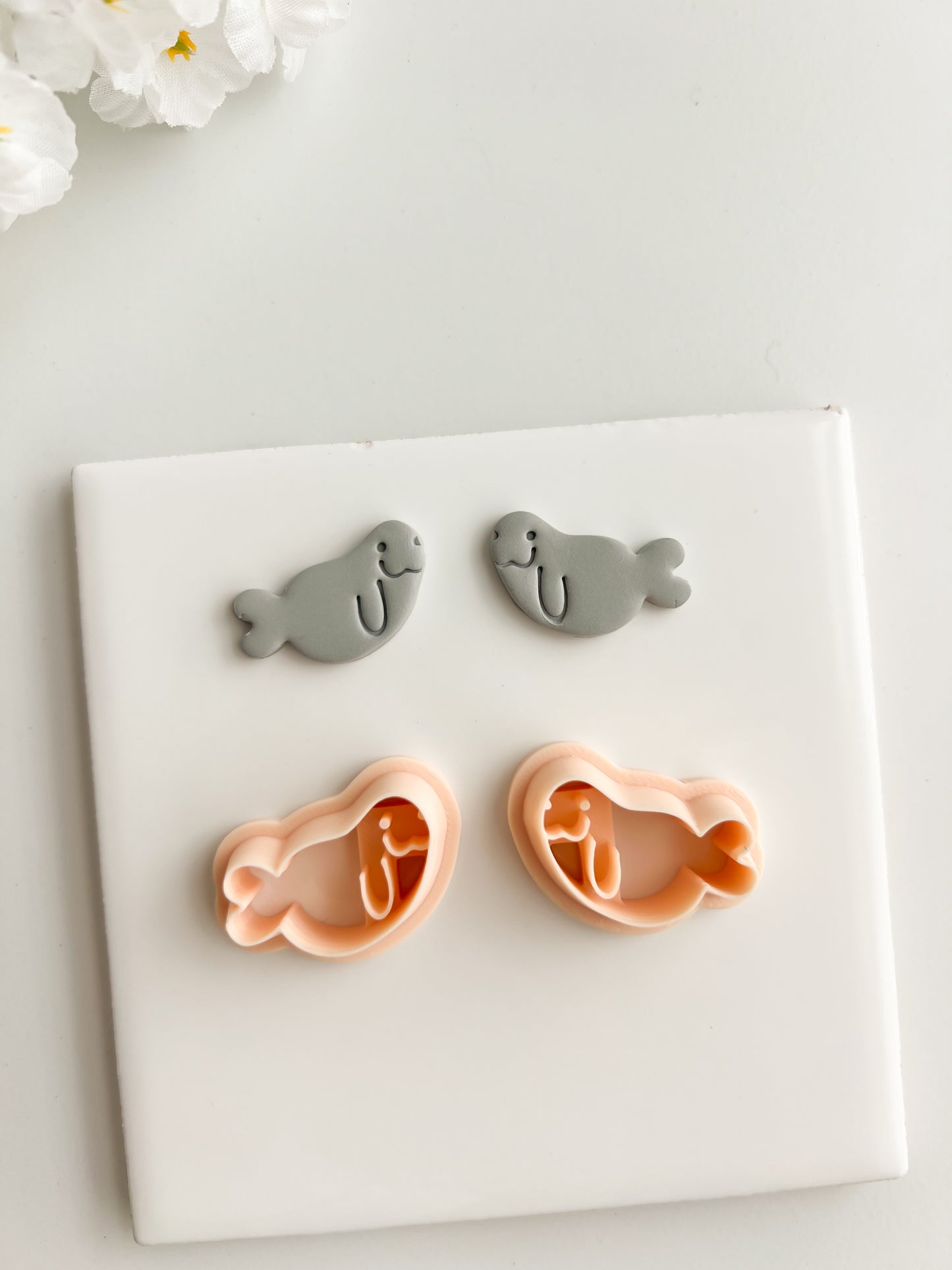 Walrus Clay Cutter | Walrus Polymer Clay Cutter for DIY Arctic Earrings Winter Jewelry and Handmade Animal Accessories