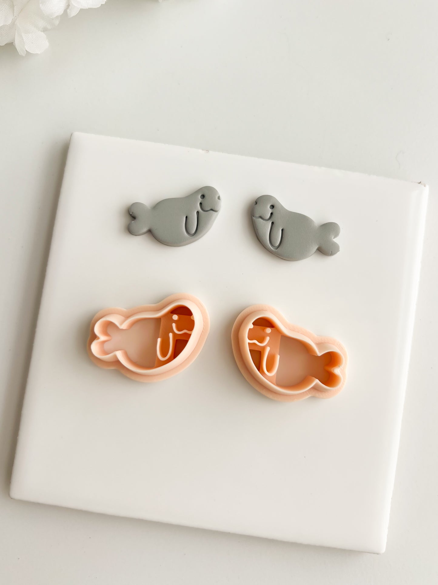 Walrus Clay Cutter | Walrus Polymer Clay Cutter for DIY Arctic Earrings Winter Jewelry and Handmade Animal Accessories