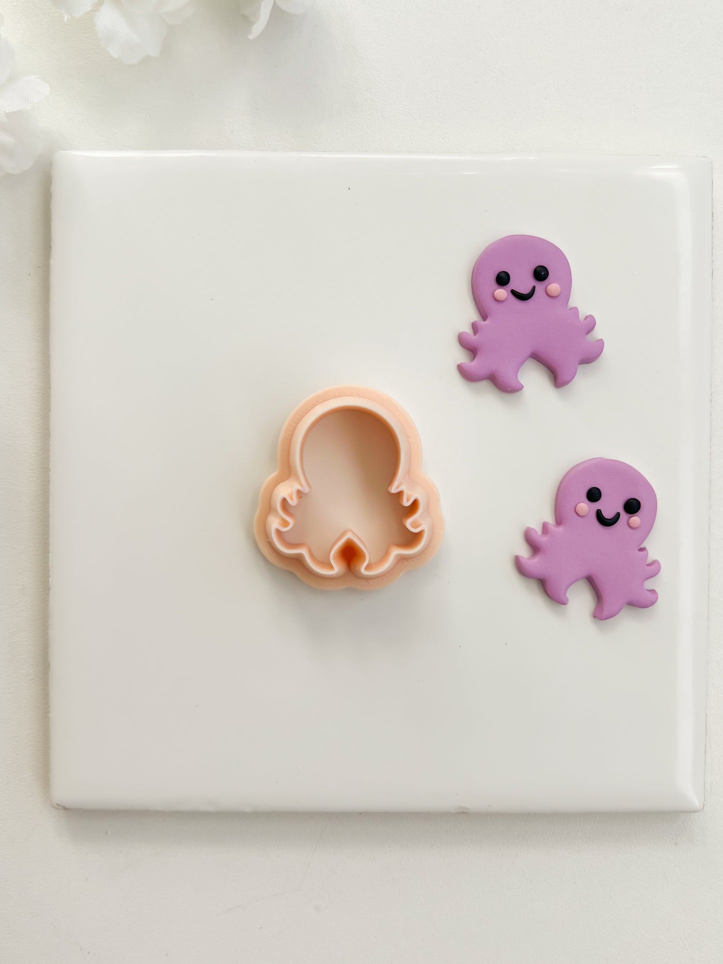 Octopus No. 3 Clay Cutter | Octopus No. 3 Polymer Clay Cutter for DIY Ocean Earrings Nautical Jewelry and Handmade Marine Accessories