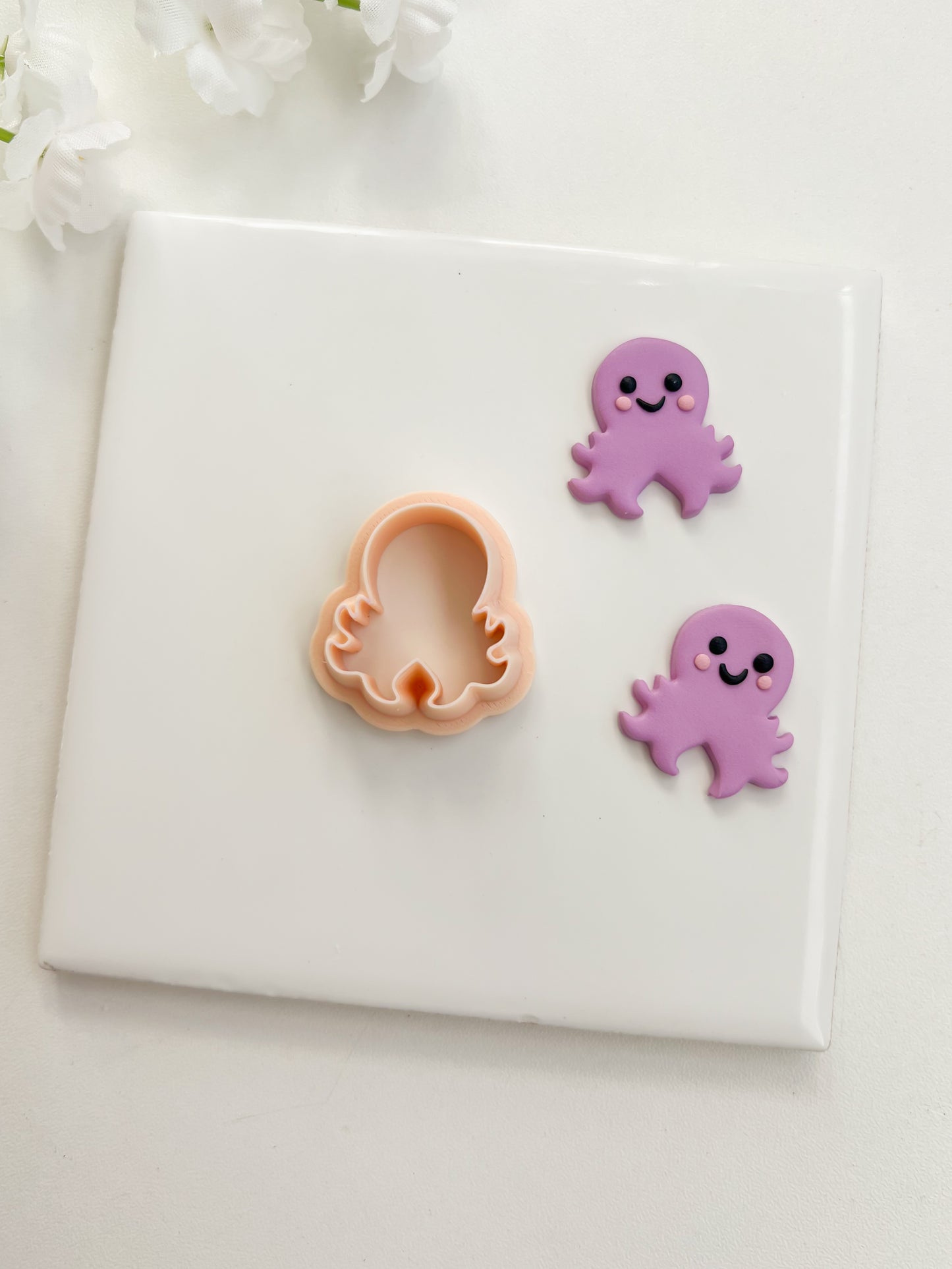Octopus No. 3 Clay Cutter | Octopus No. 3 Polymer Clay Cutter for DIY Ocean Earrings Nautical Jewelry and Handmade Marine Accessories