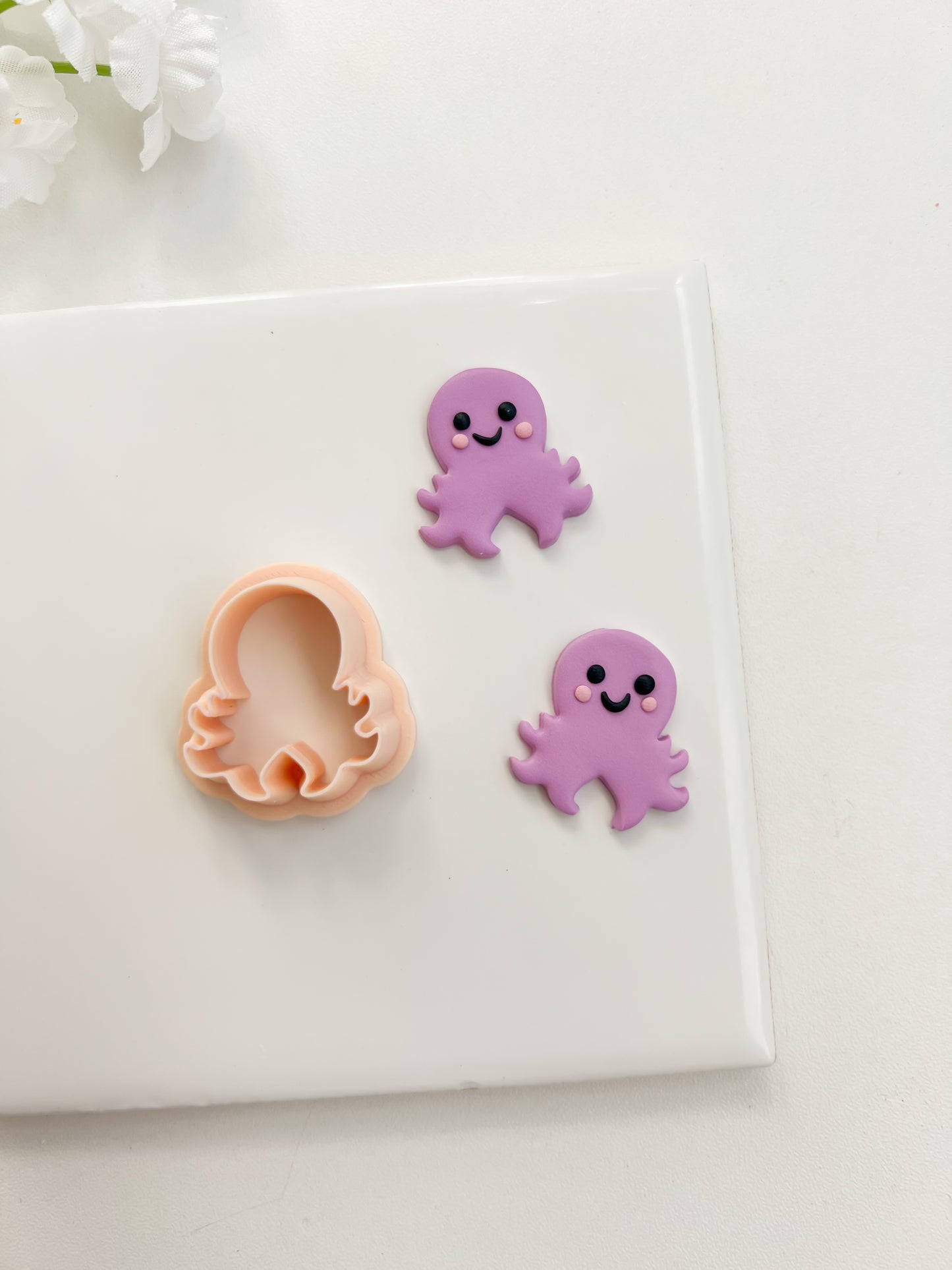 Octopus No. 3 Clay Cutter | Octopus No. 3 Polymer Clay Cutter for DIY Ocean Earrings Nautical Jewelry and Handmade Marine Accessories