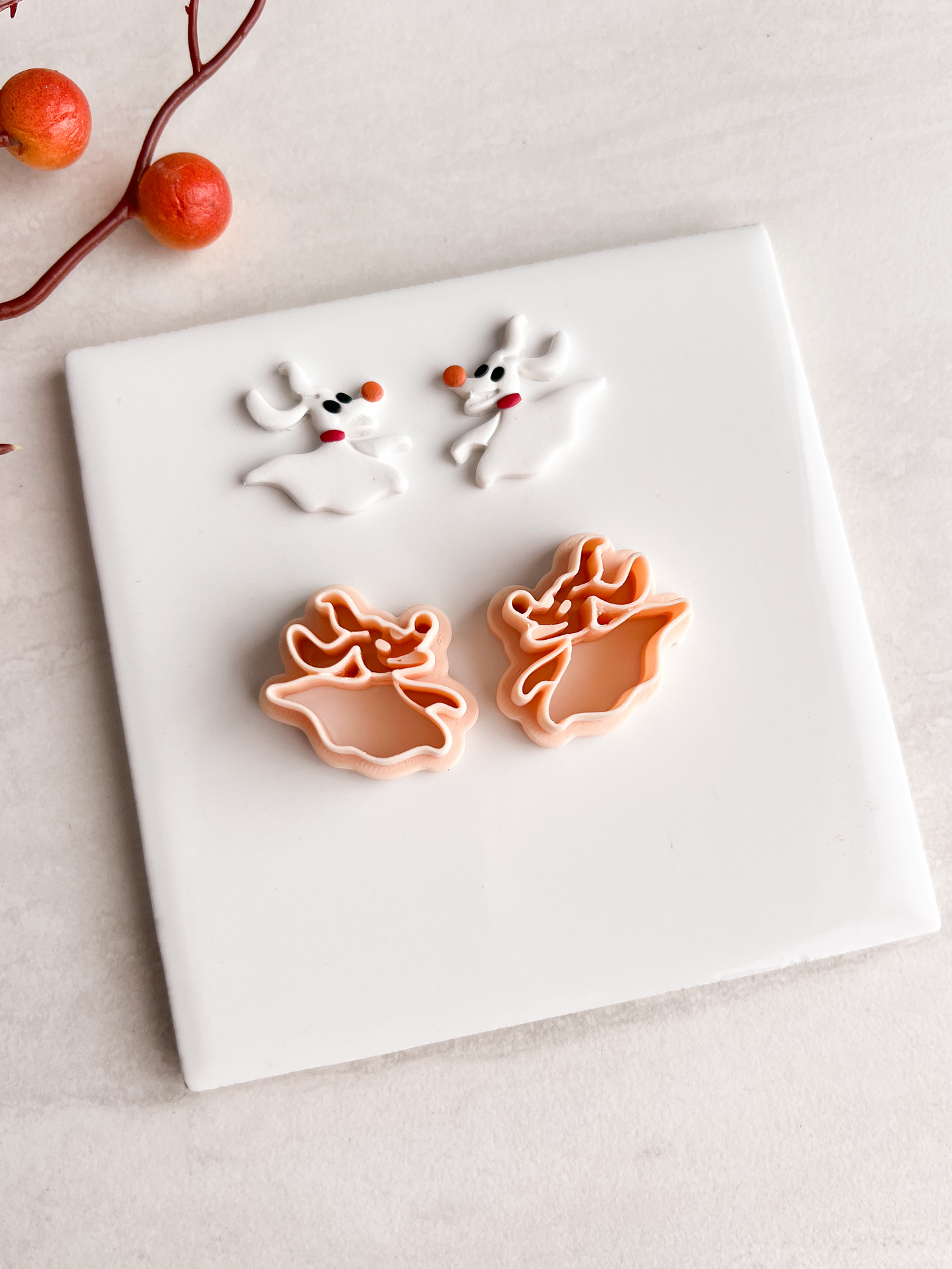 Zero Dog No. 2 Clay Cutter | Zero Dog No. 2 Polymer Clay Cutter for DIY Halloween Earrings Movie-Themed Jewelry and Handmade Spooky Accessories