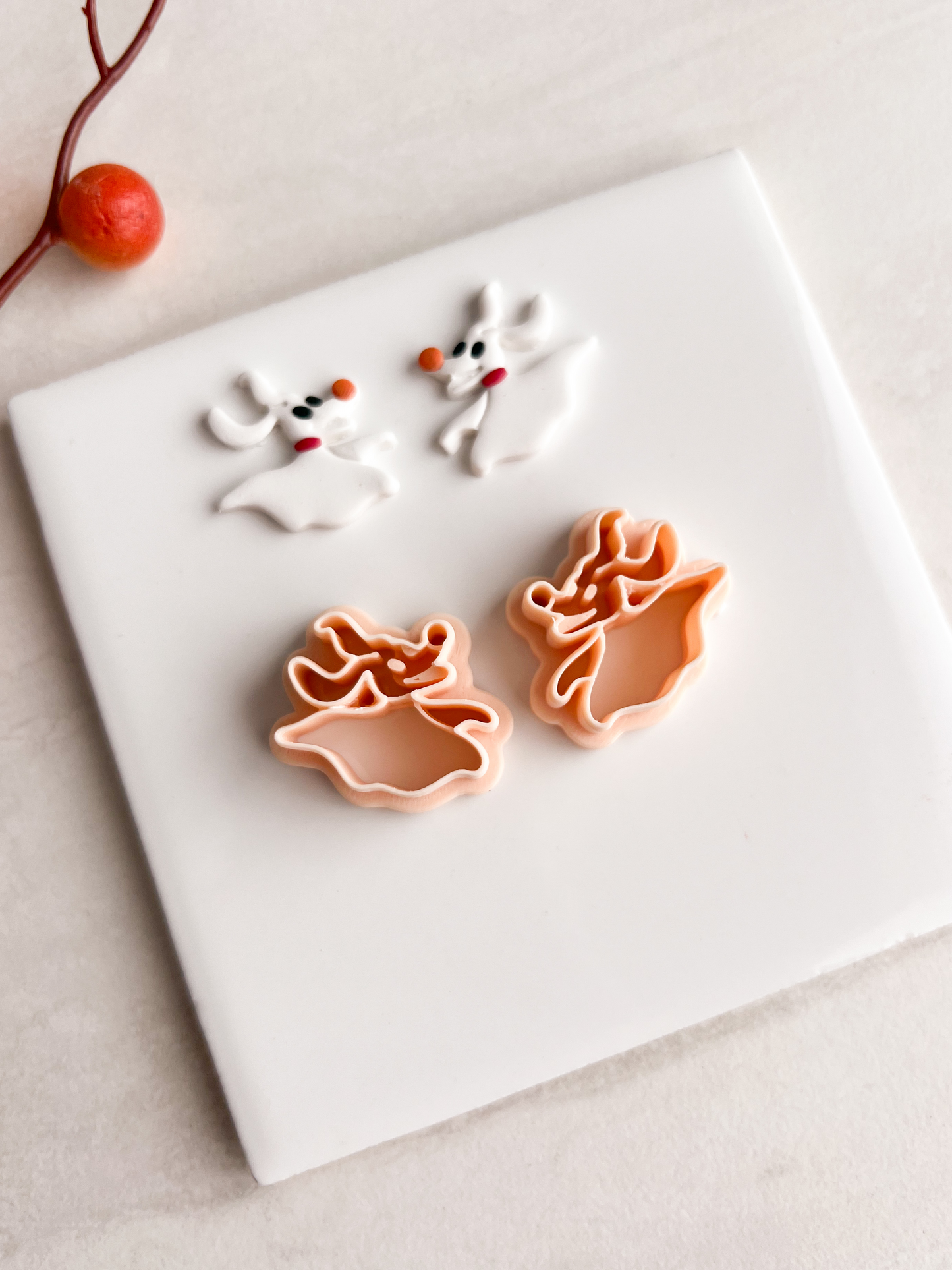 Zero Dog No. 2 Clay Cutter | Zero Dog No. 2 Polymer Clay Cutter for DIY Halloween Earrings Movie-Themed Jewelry and Handmade Spooky Accessories