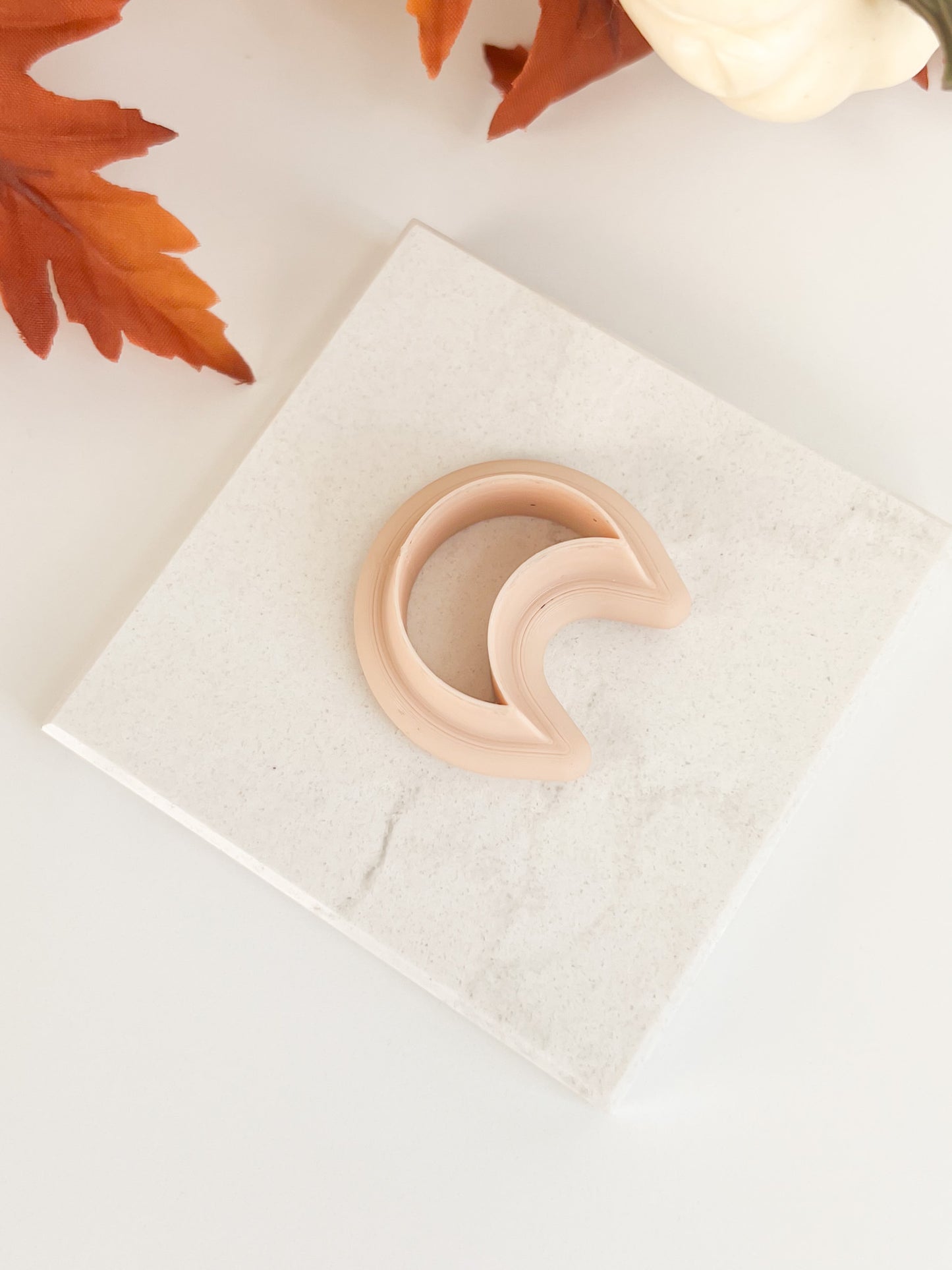 Moon No. 2 Clay Cutter | Lunar-Themed Moon Polymer Clay Cutter for DIY Earrings and Astronomy Crafts