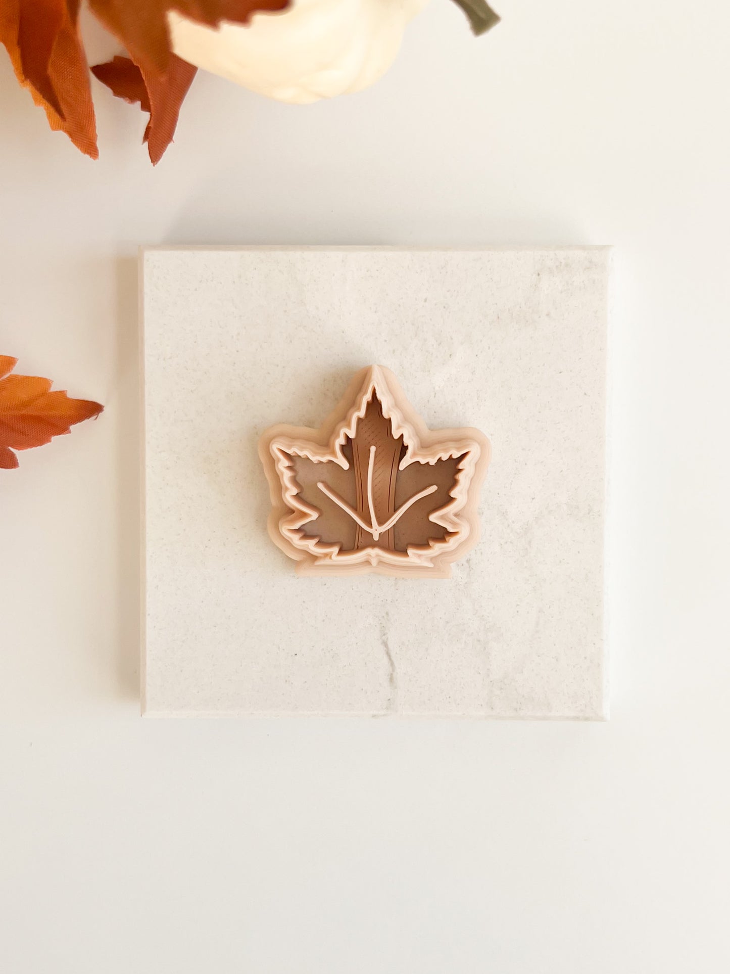 Maple Leaf No. 1 Clay Cutter | Autumn Maple Leaf Clay Cutter for DIY Earrings Fall Leaf Jewelry Seasonal Crafting Supplies