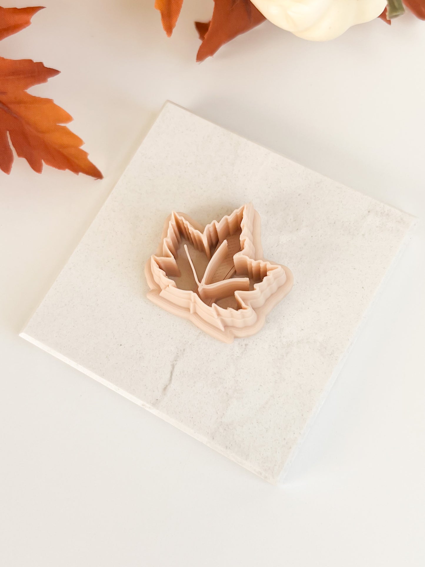 Maple Leaf No. 1 Clay Cutter | Autumn Maple Leaf Clay Cutter for DIY Earrings Fall Leaf Jewelry Seasonal Crafting Supplies