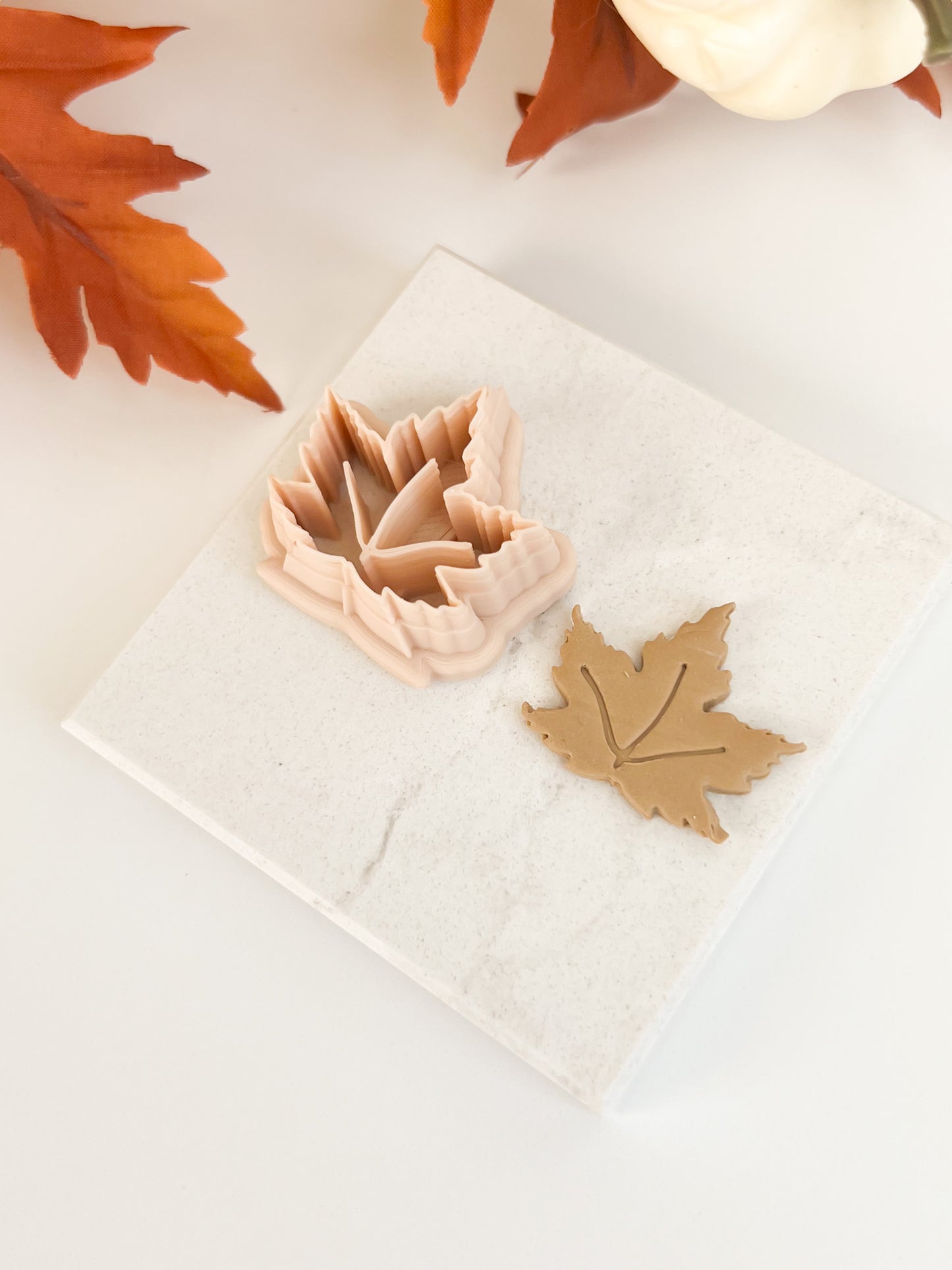 Maple Leaf No. 1 Clay Cutter | Autumn Maple Leaf Clay Cutter for DIY Earrings Fall Leaf Jewelry Seasonal Crafting Supplies