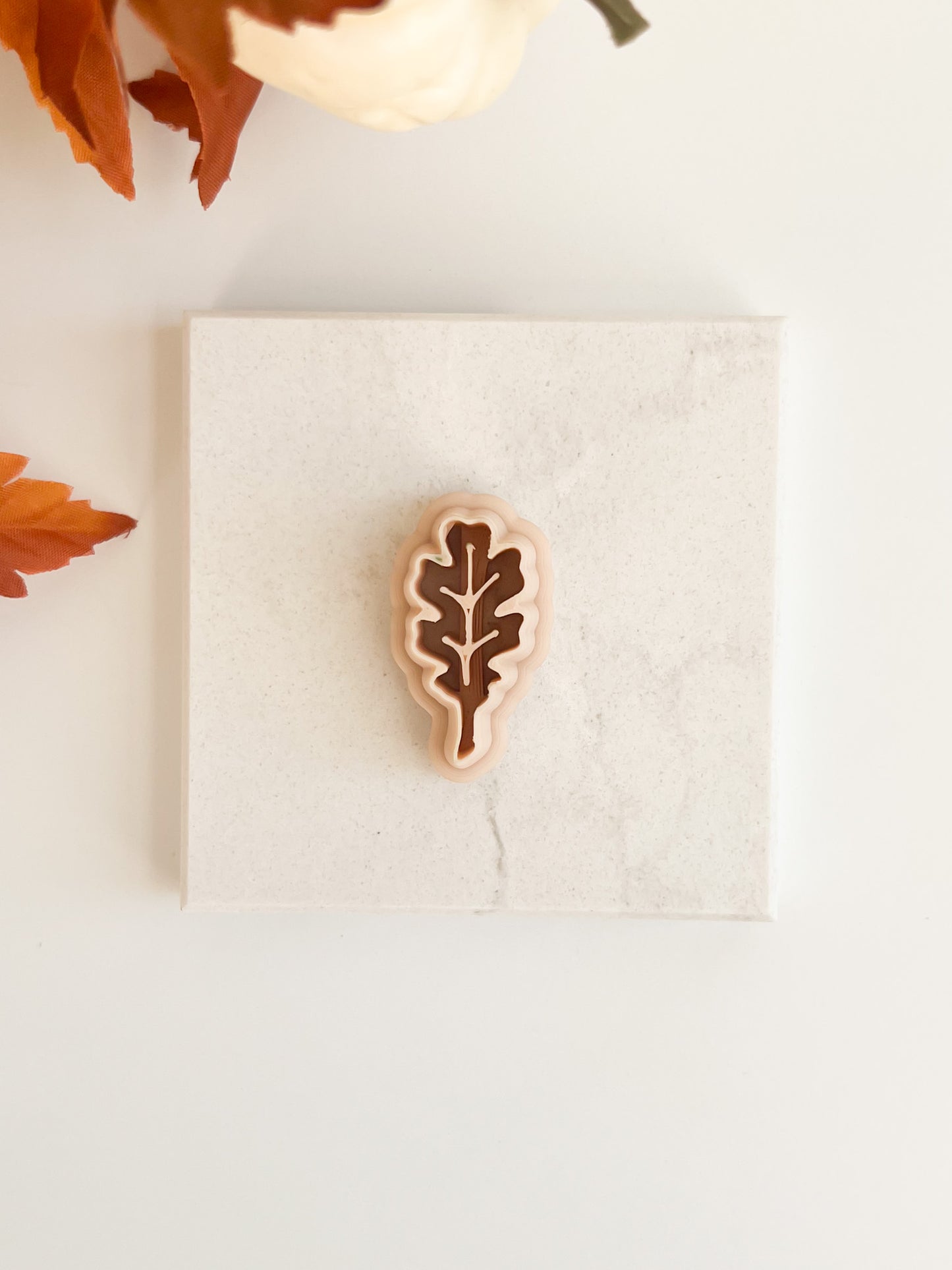 Oak Leaf Clay Cutter | Fall Oak Leaf Polymer Clay Cutter for Nature-Inspired Earrings and Jewelry