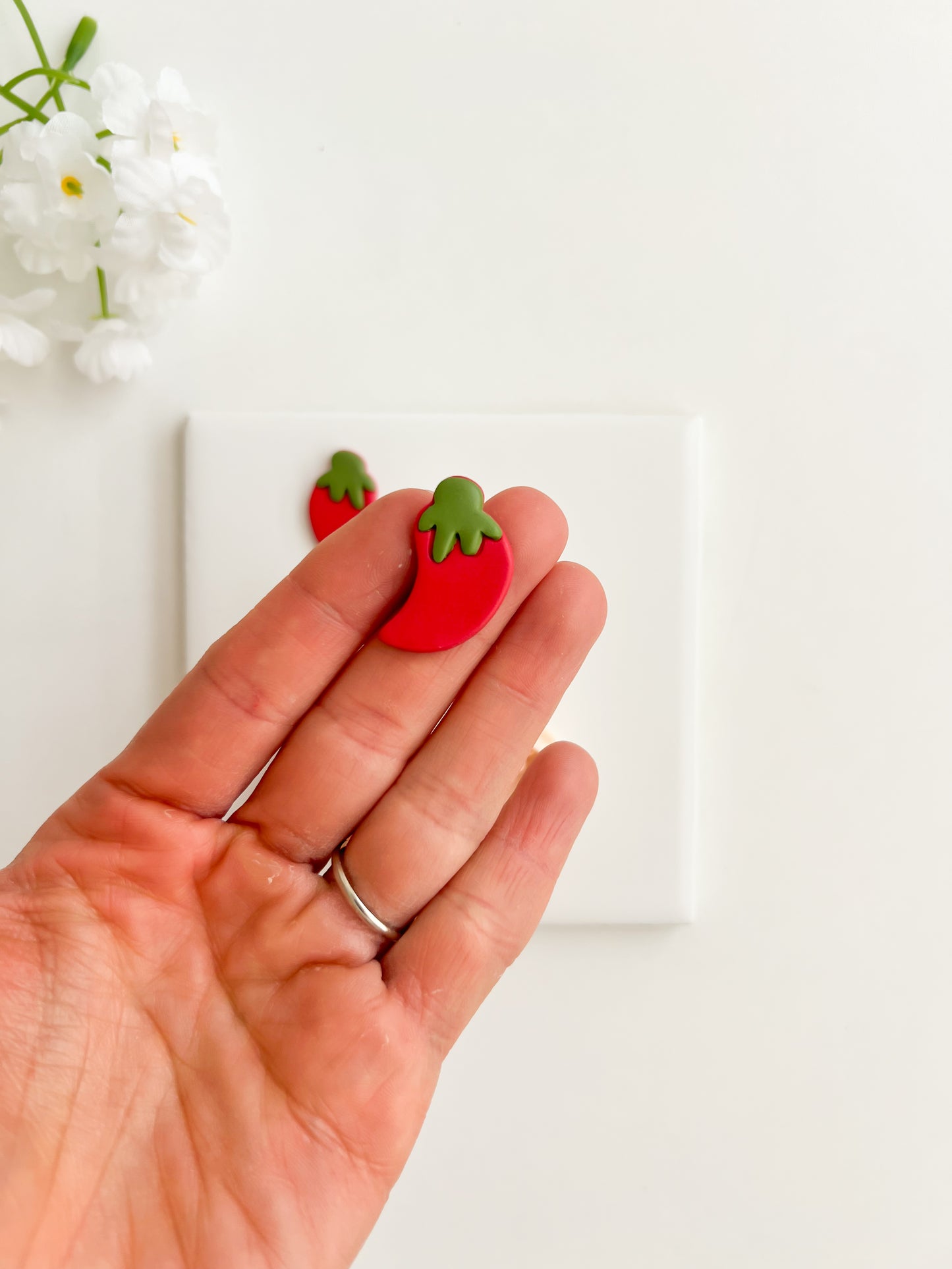 Chili Pepper Clay Cutter | Chili Pepper Polymer Clay Cutter for DIY Spicy Earrings Food-Themed Jewelry and Handmade Fun Accessories