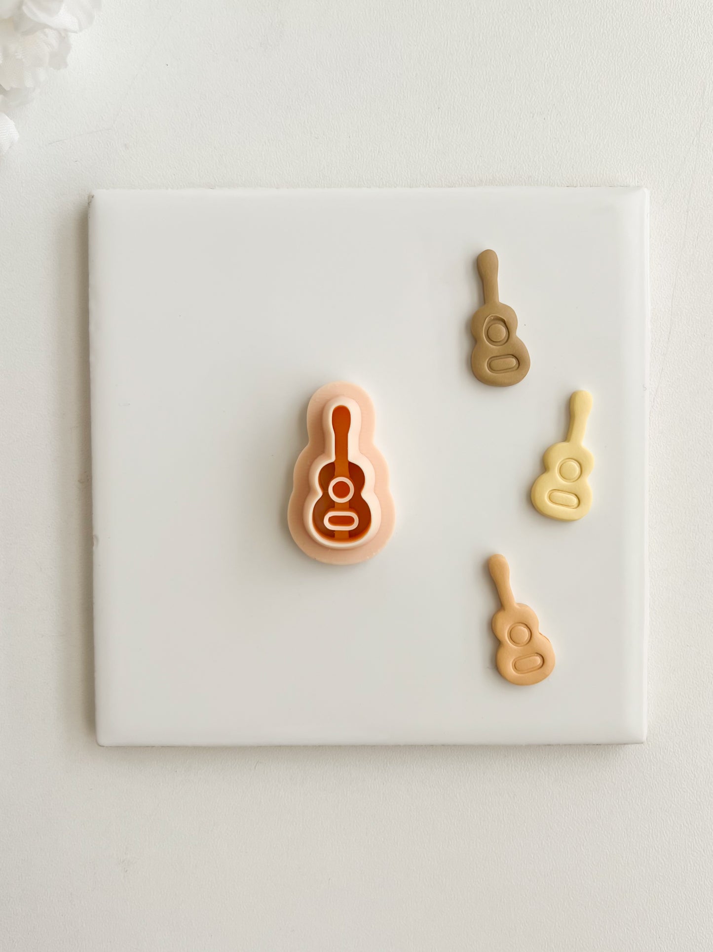 Guitar Clay Cutter | Guitar Polymer Clay Cutter for DIY Music Earrings Rock-Themed Jewelry and Handmade Festival Accessories