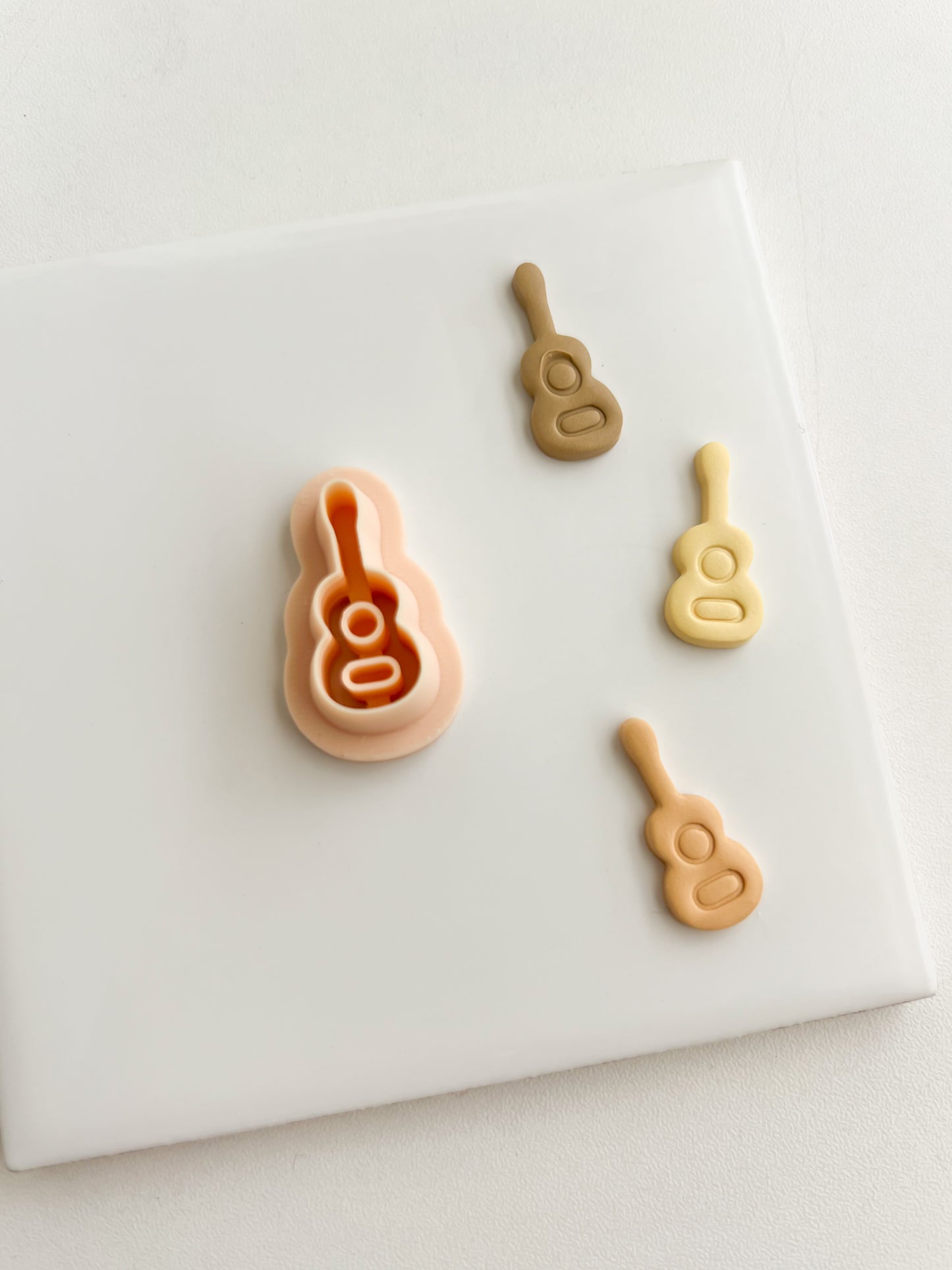 Guitar Clay Cutter | Guitar Polymer Clay Cutter for DIY Music Earrings Rock-Themed Jewelry and Handmade Festival Accessories