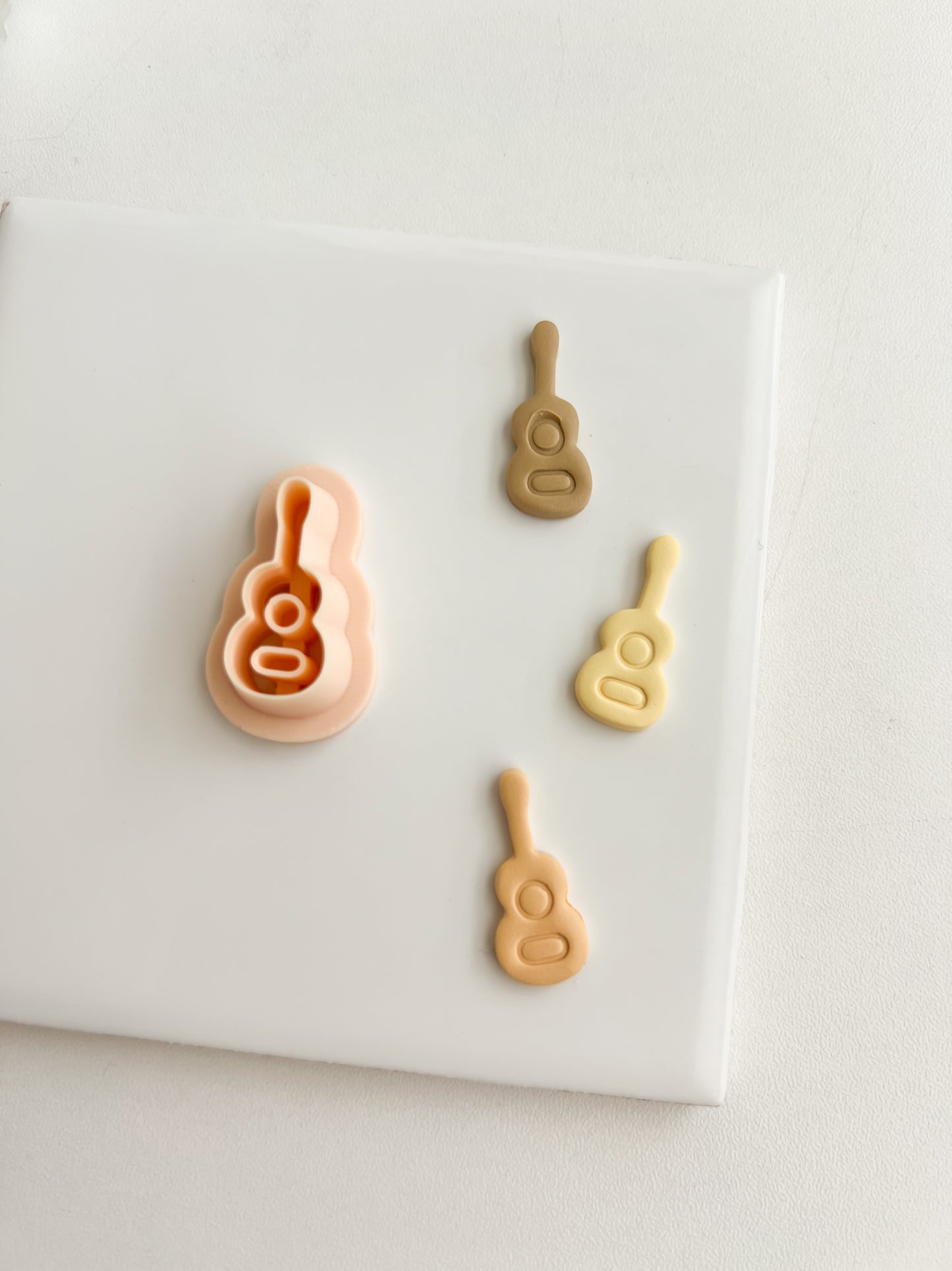 Guitar Clay Cutter | Guitar Polymer Clay Cutter for DIY Music Earrings Rock-Themed Jewelry and Handmade Festival Accessories