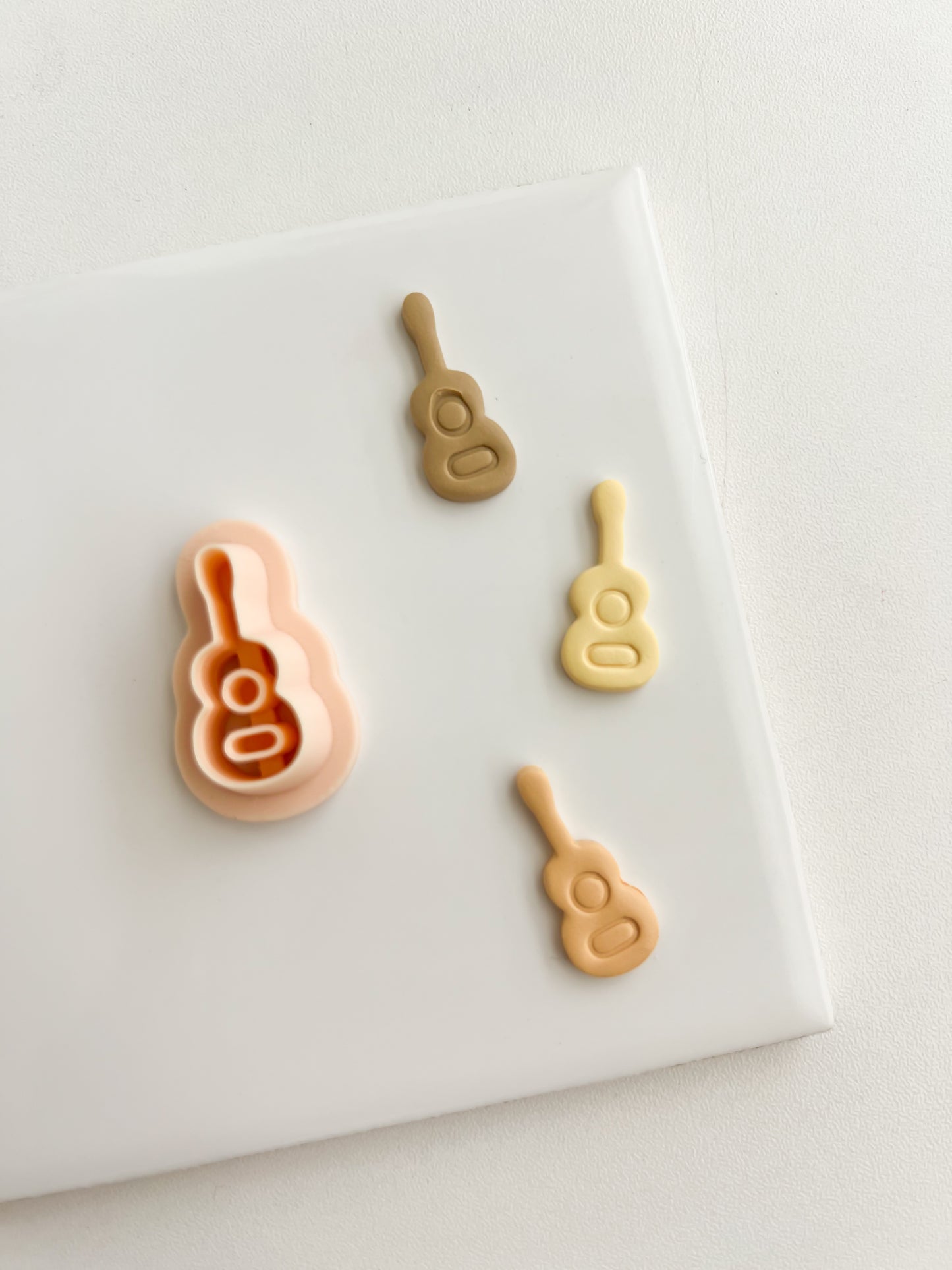 Guitar Clay Cutter | Guitar Polymer Clay Cutter for DIY Music Earrings Rock-Themed Jewelry and Handmade Festival Accessories