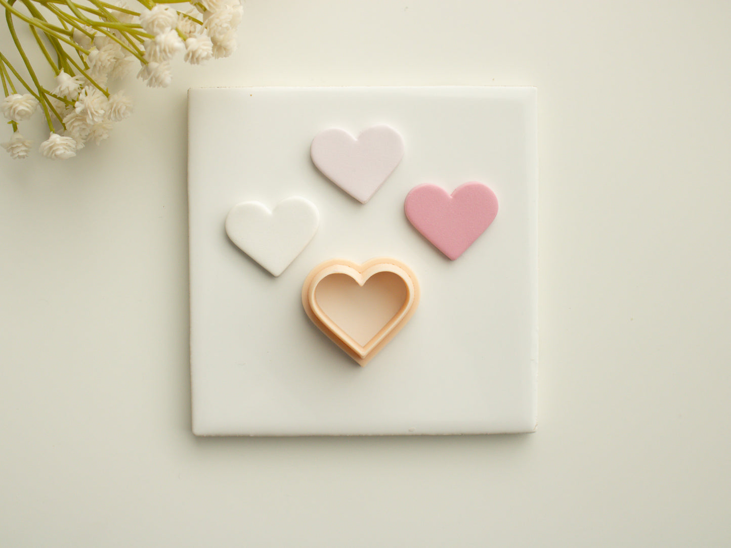 Heart Shape Set Clay Cutter | Heart Shape Polymer Clay Cutter Set for Valentine's Day Earrings DIY Romantic Jewelry and Wedding Crafts