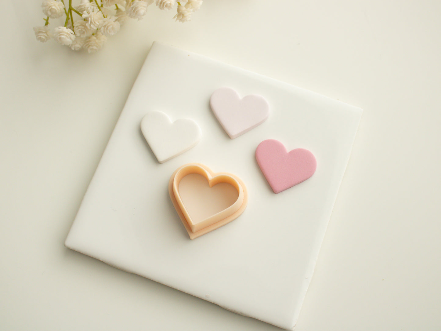 Heart Shape Set Clay Cutter | Heart Shape Polymer Clay Cutter Set for Valentine's Day Earrings DIY Romantic Jewelry and Wedding Crafts