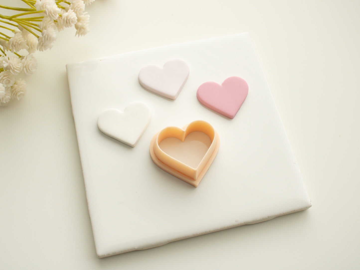 Heart Shape Set Clay Cutter | Heart Shape Polymer Clay Cutter Set for Valentine's Day Earrings DIY Romantic Jewelry and Wedding Crafts