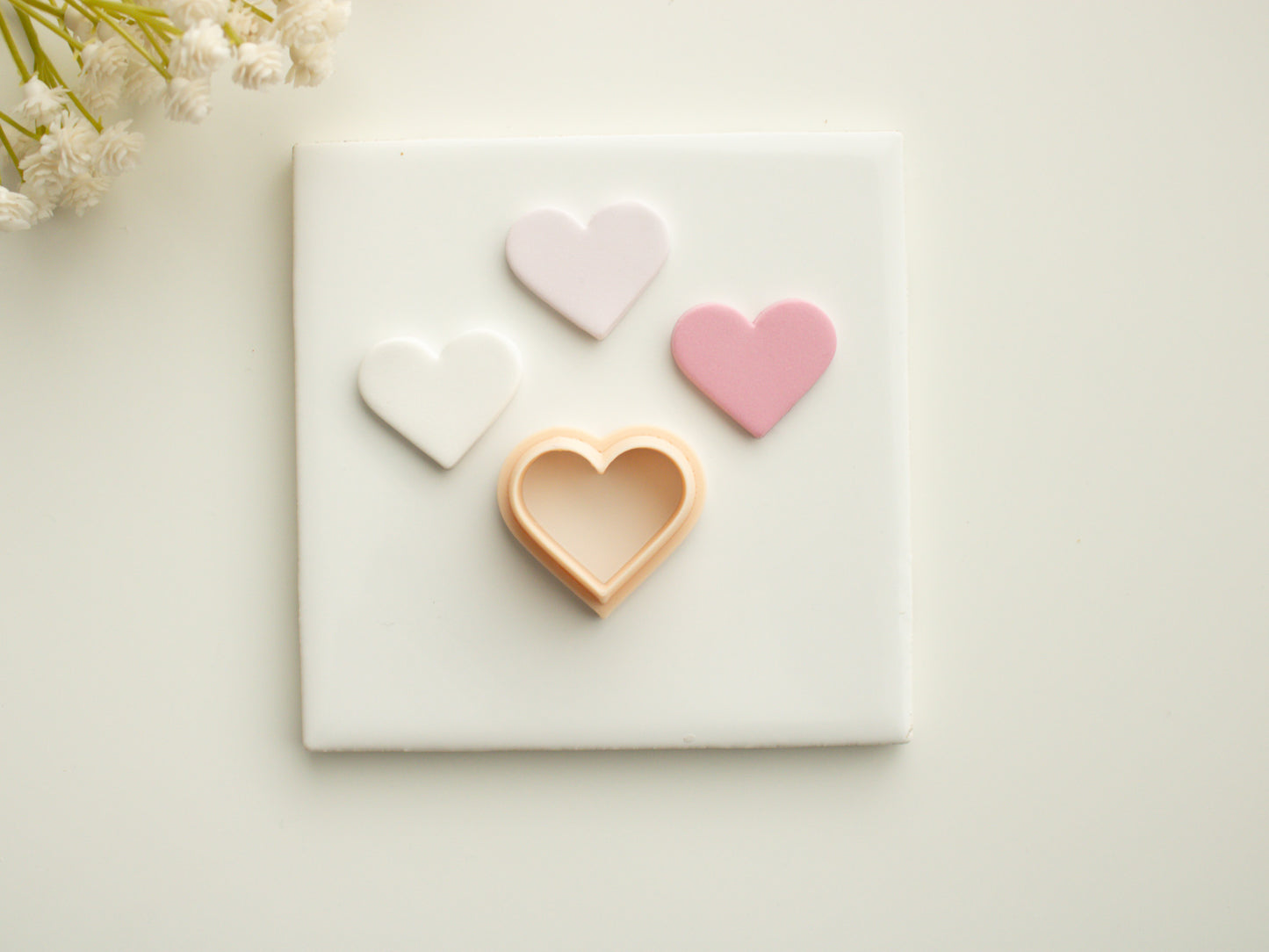 Heart Shape Set Clay Cutter | Heart Shape Polymer Clay Cutter Set for Valentine's Day Earrings DIY Romantic Jewelry and Wedding Crafts
